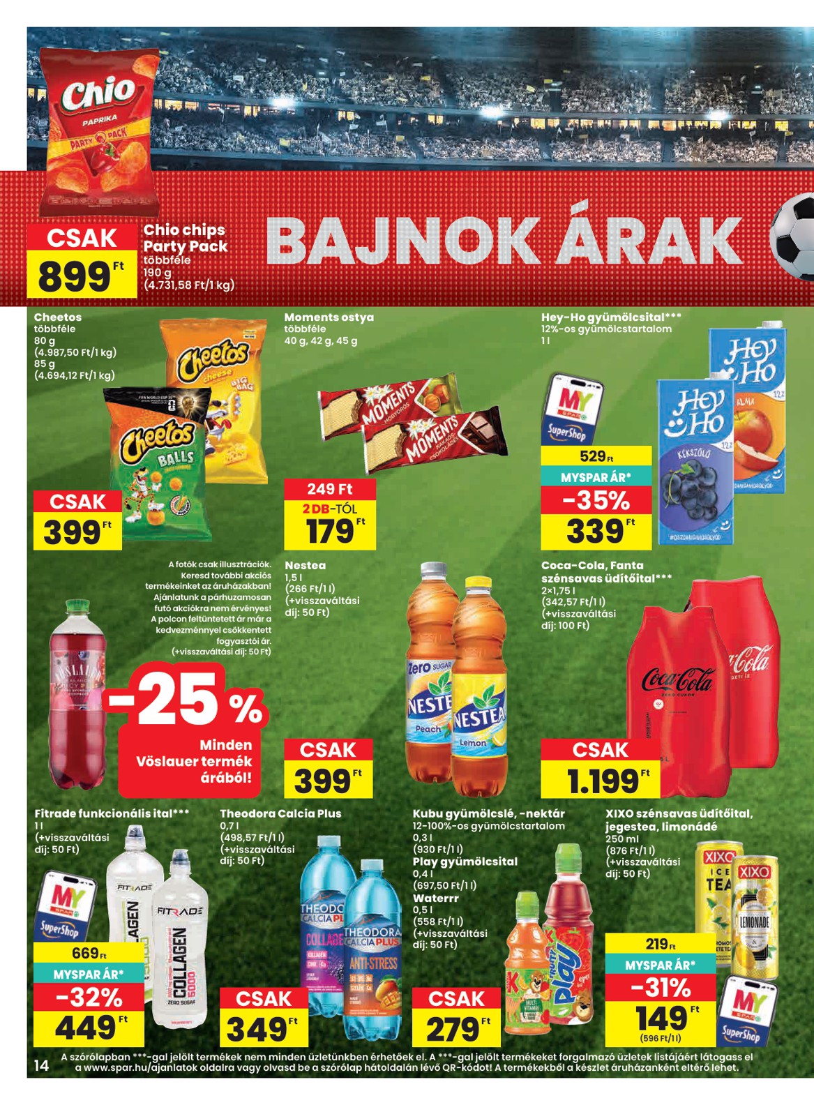 spar - SPAR hirdetmény a következő hétre csütörtöktől 2026.06.25.-tól szerdától 2026.07.01.-ig - page: 14