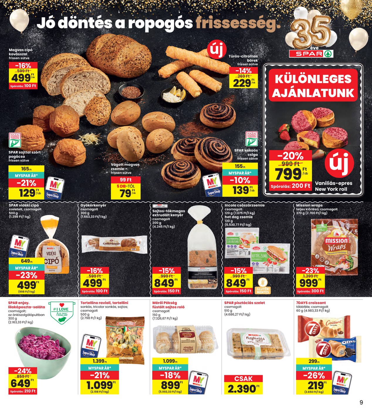 spar - INTERSPAR hirdetmény a következő hétre csütörtöktől 2026.06.25.-tól szerdától 2026.07.01.-ig - page: 9