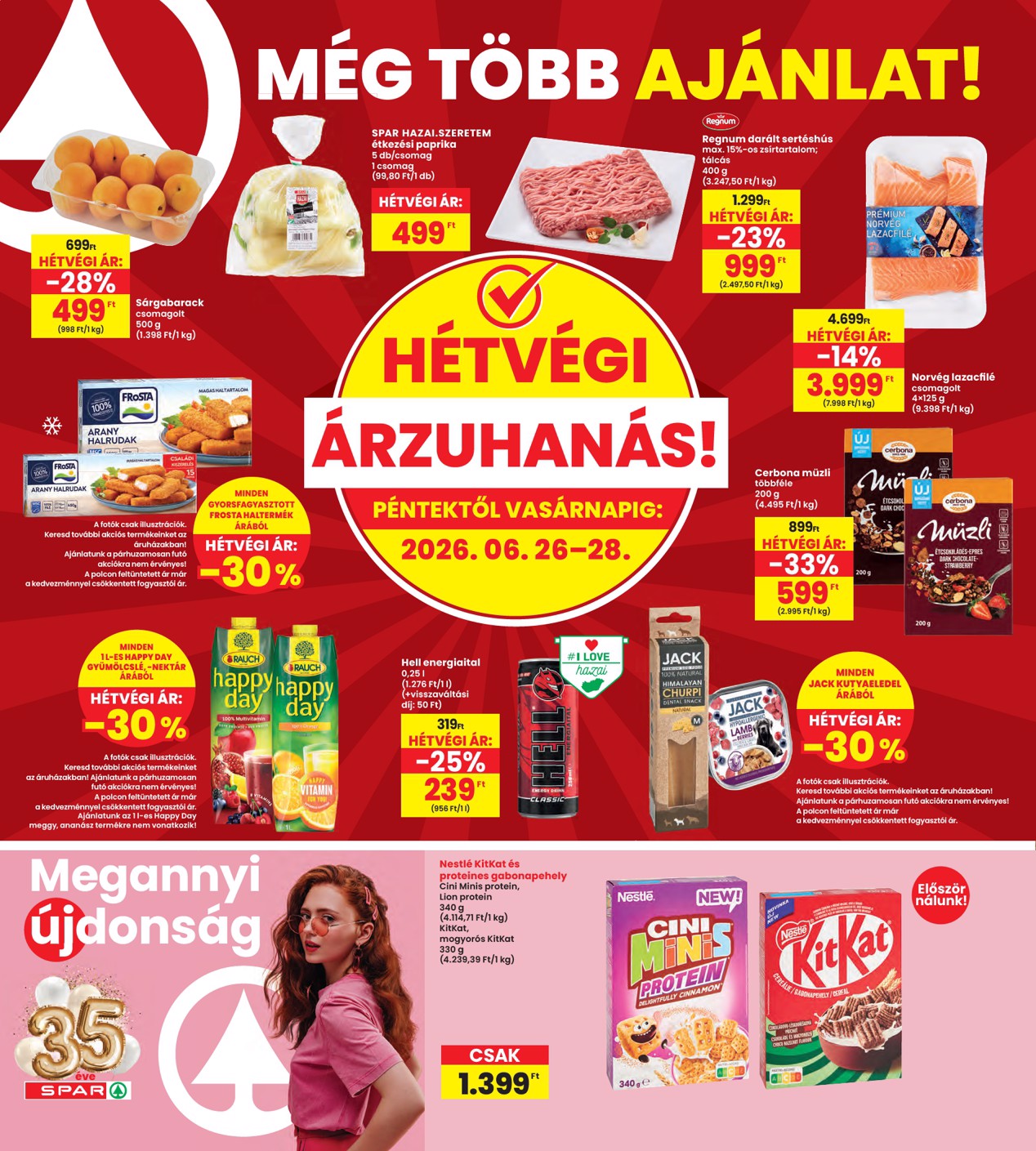 spar - INTERSPAR hirdetmény a következő hétre csütörtöktől 2026.06.25.-tól szerdától 2026.07.01.-ig - page: 20