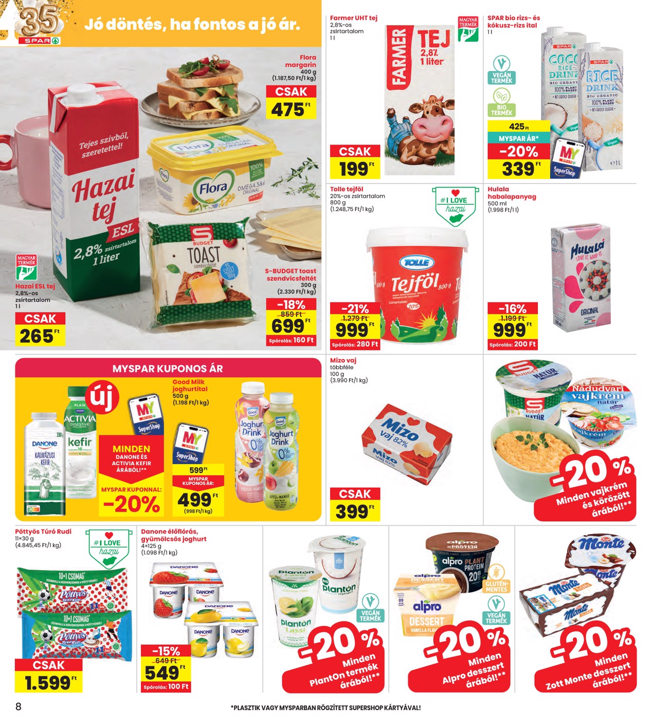 spar - INTERSPAR hirdetmény a következő hétre csütörtöktől 2026.06.25.-tól szerdától 2026.07.01.-ig - page: 8