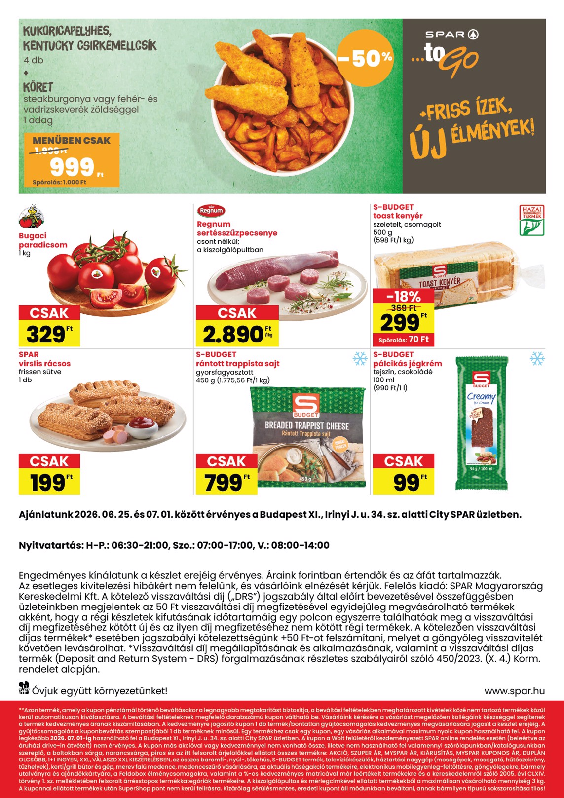 spar - Aktuális SPAR - Megújulás szórólap érvényes csütörtöktől 2026.06.25.-től szerdától 2026.07.01.-ig - page: 2