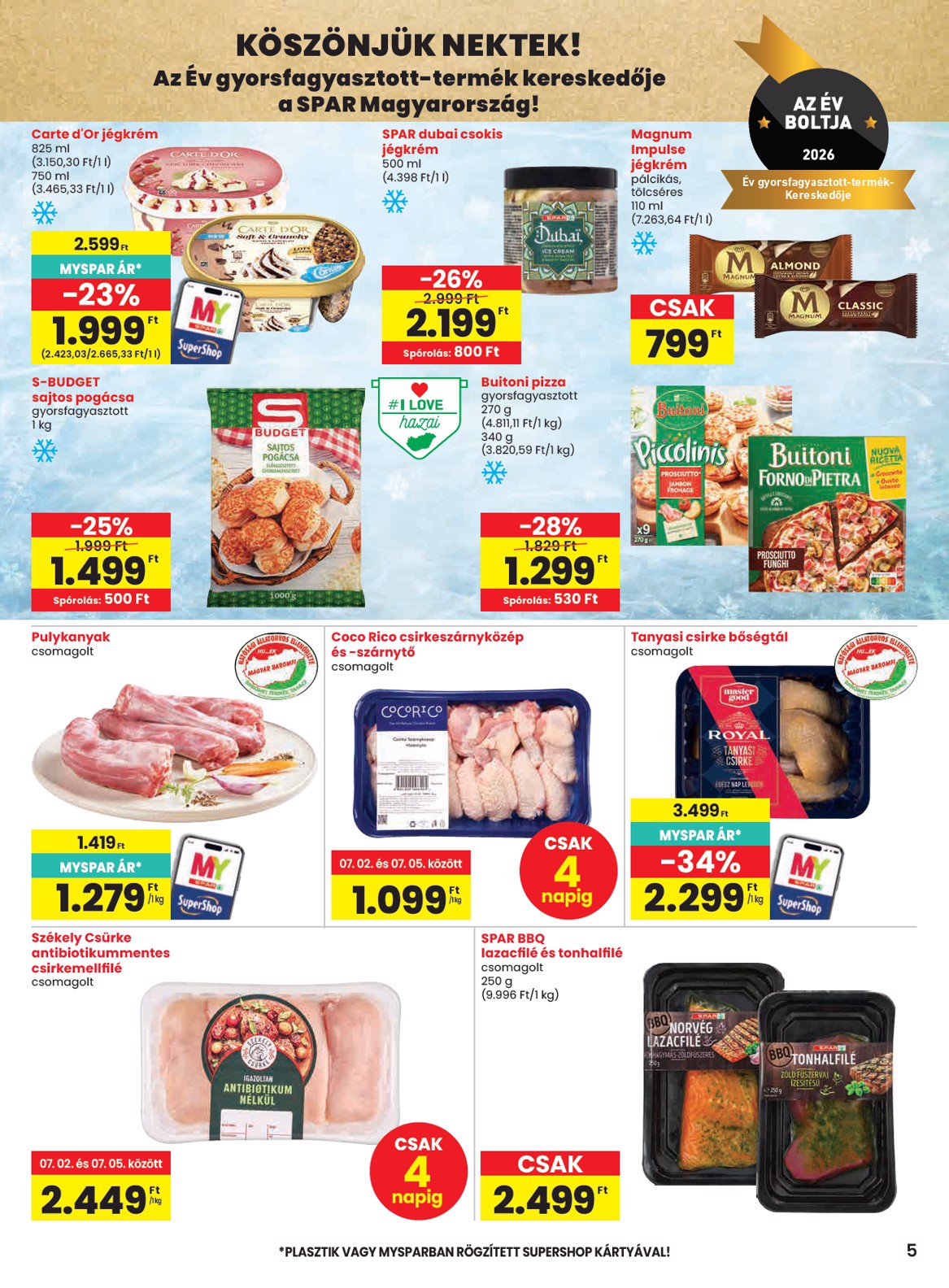 spar - SPAR hirdetmény a következő hétre csütörtöktől 2026.07.02.-tól szerdától 2026.07.08.-ig - page: 5