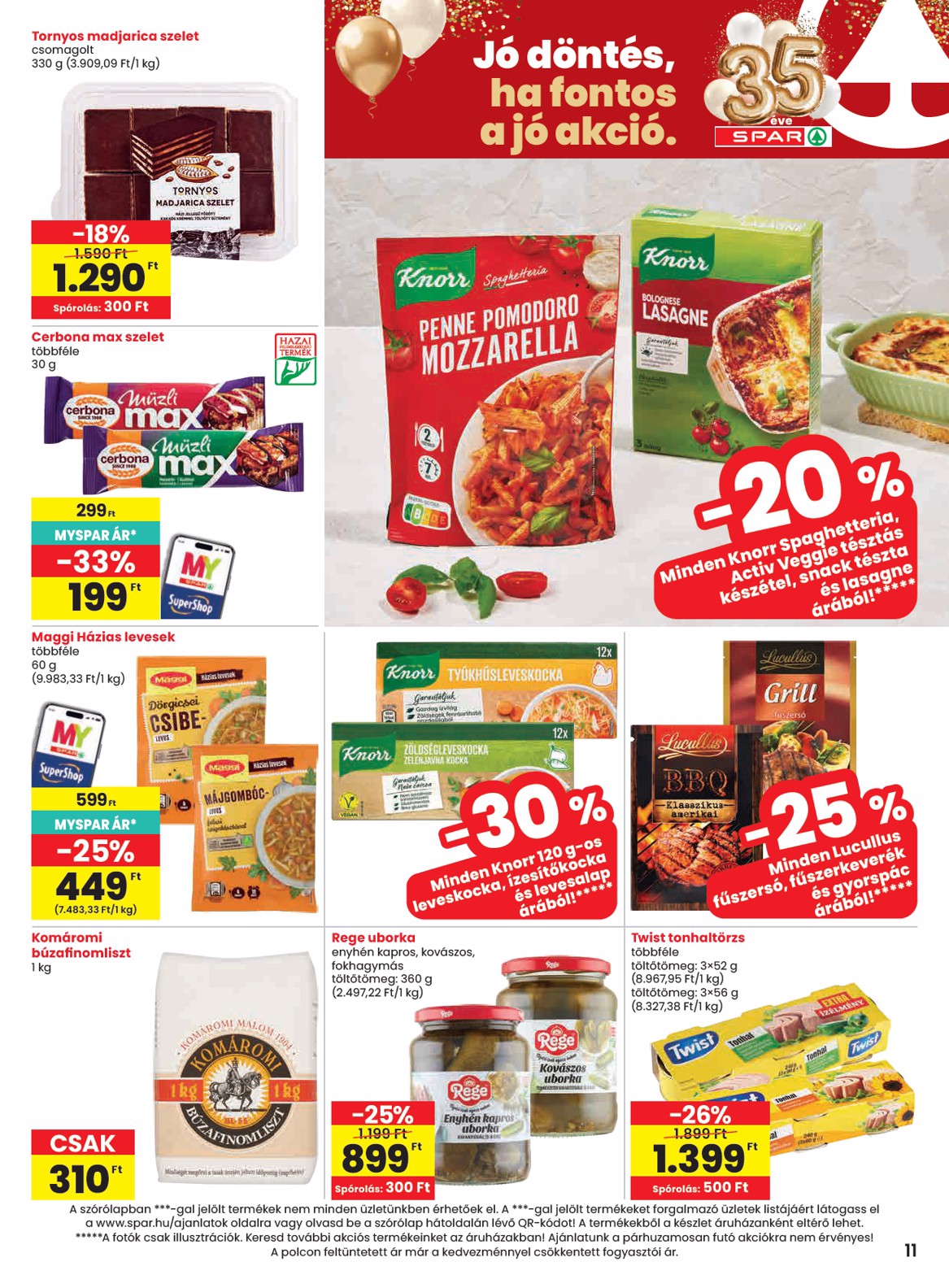 spar - SPAR hirdetmény a következő hétre csütörtöktől 2026.07.02.-tól szerdától 2026.07.08.-ig - page: 11