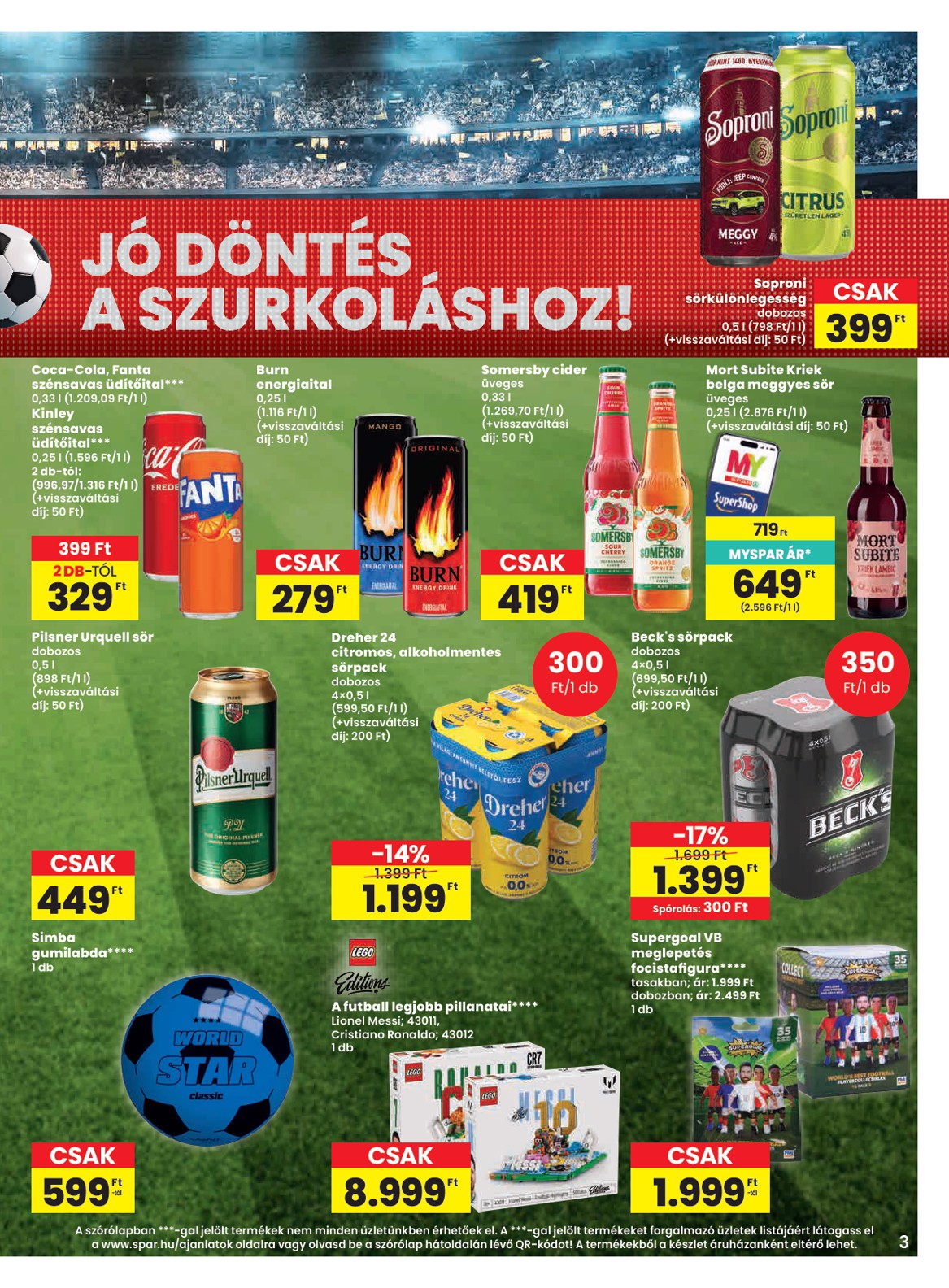 spar - SPAR hirdetmény a következő hétre csütörtöktől 2026.07.02.-tól szerdától 2026.07.08.-ig - page: 3
