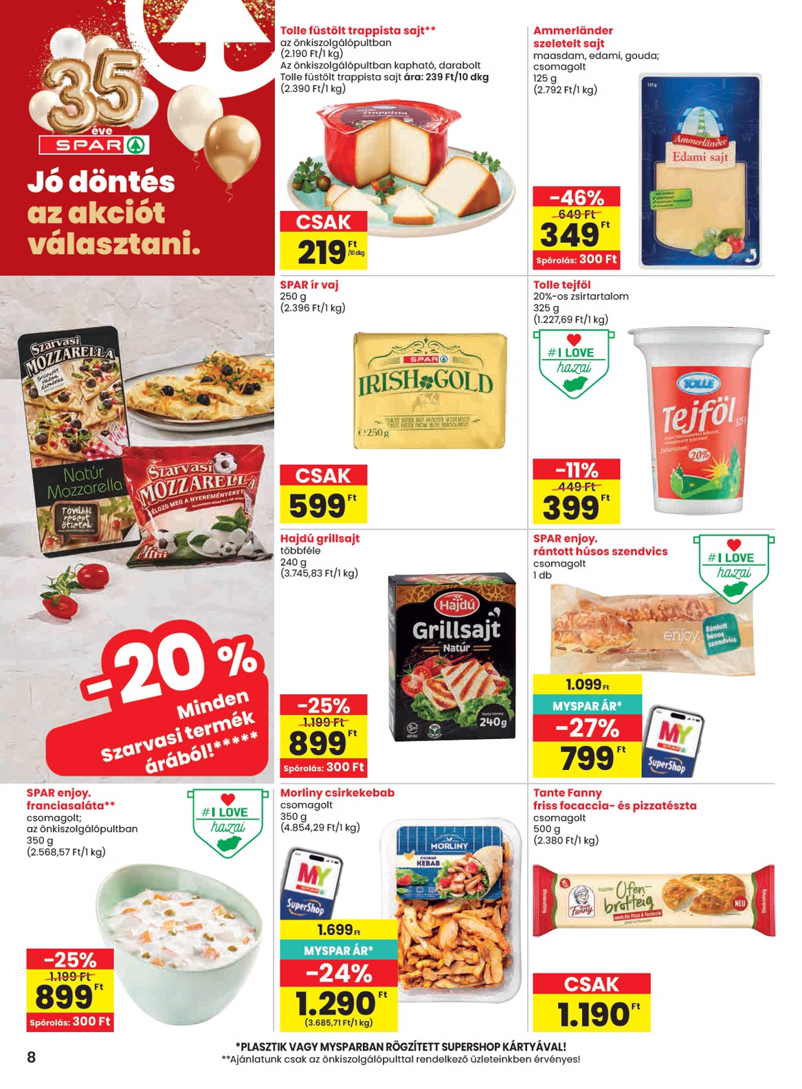 spar - SPAR hirdetmény a következő hétre csütörtöktől 2026.07.02.-tól szerdától 2026.07.08.-ig - page: 8