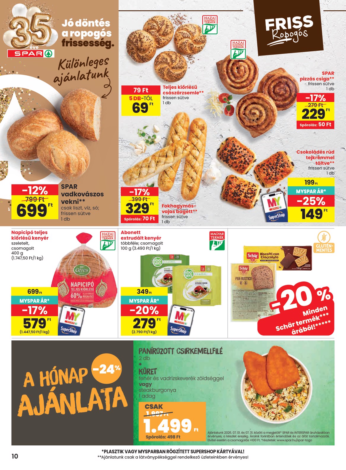 spar - SPAR hirdetmény a következő hétre csütörtöktől 2026.07.02.-tól szerdától 2026.07.08.-ig - page: 10