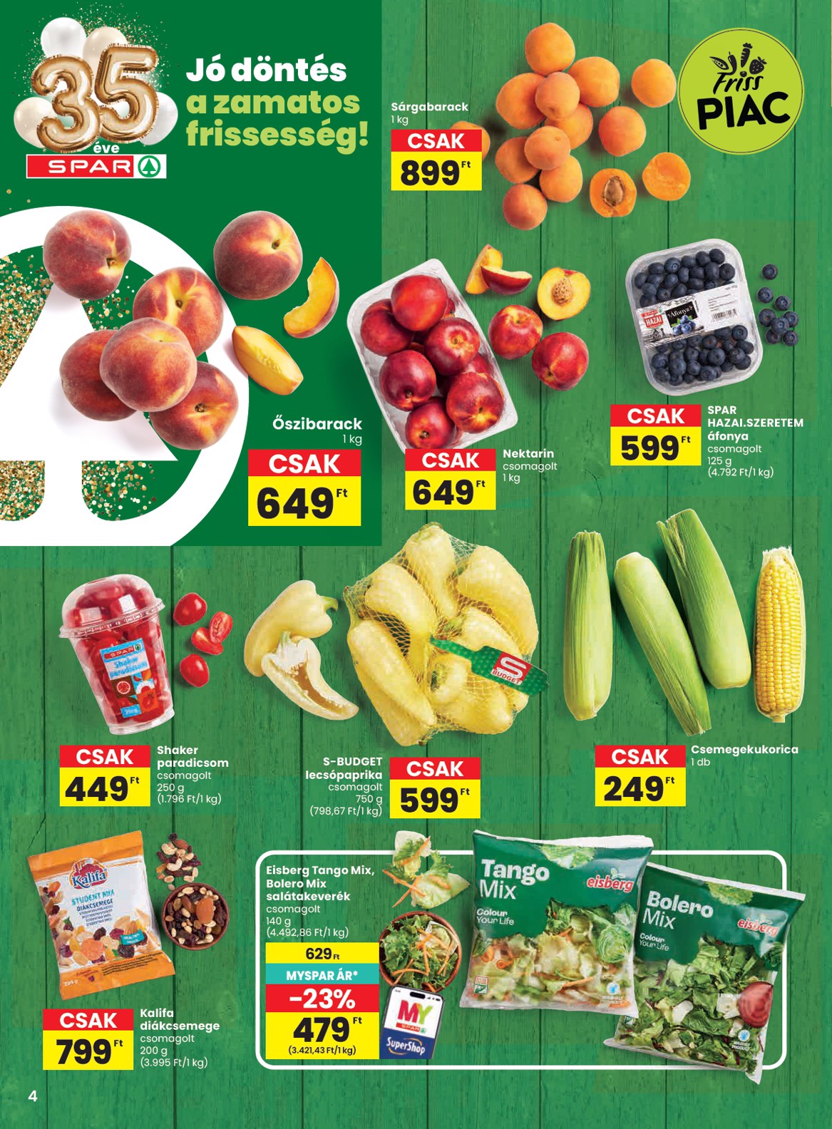 spar - SPAR hirdetmény a következő hétre csütörtöktől 2026.07.02.-tól szerdától 2026.07.08.-ig - page: 4