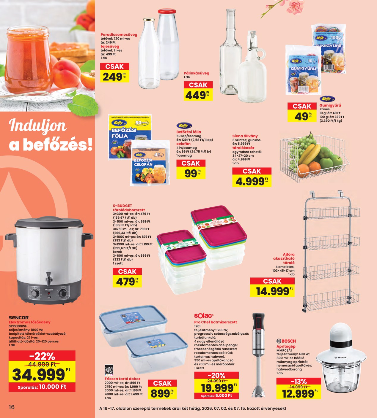 spar - INTERSPAR hirdetmény a következő hétre csütörtöktől 2026.07.02.-tól szerdától 2026.07.08.-ig - page: 16