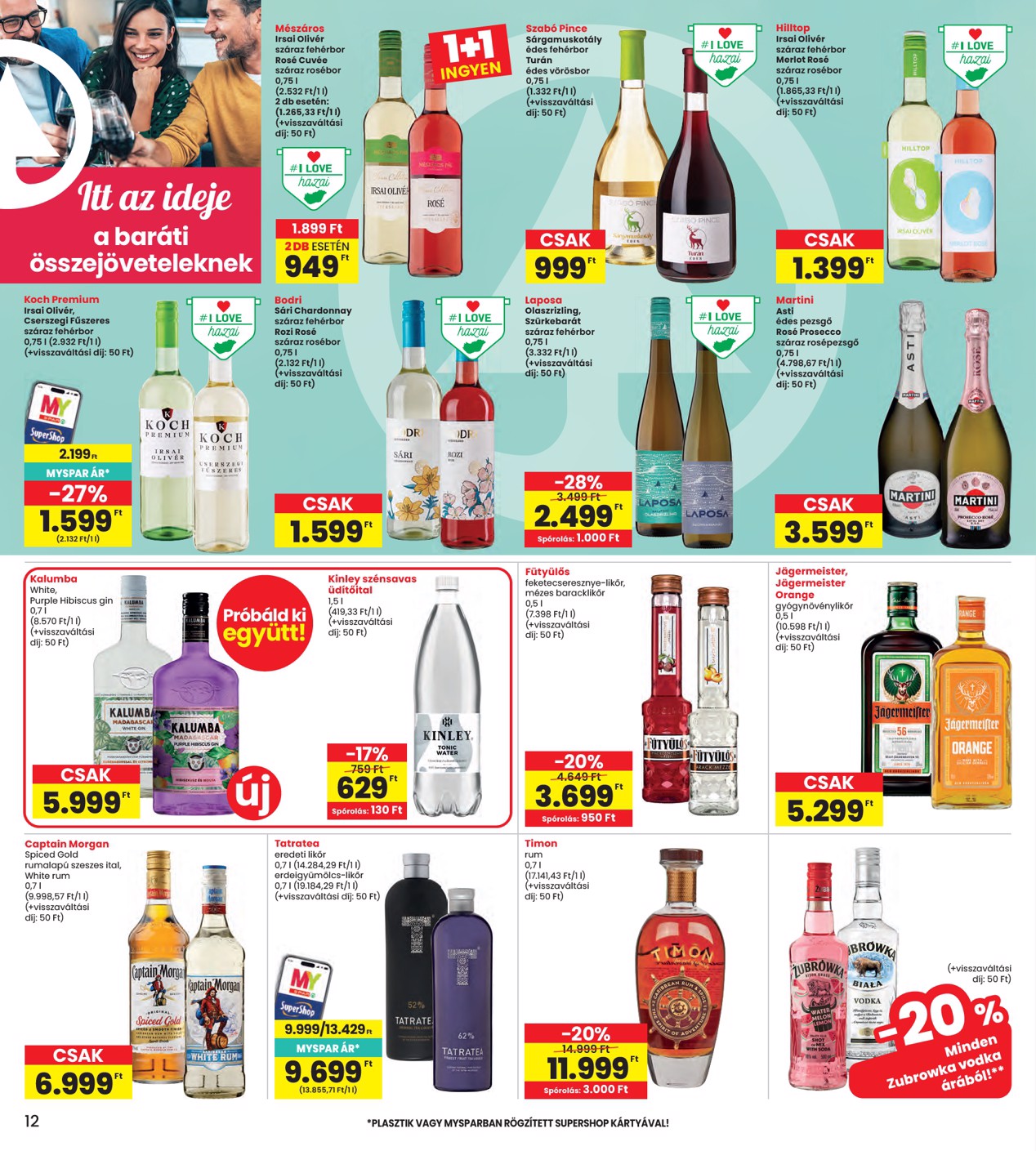 spar - INTERSPAR hirdetmény a következő hétre csütörtöktől 2026.07.02.-tól szerdától 2026.07.08.-ig - page: 12