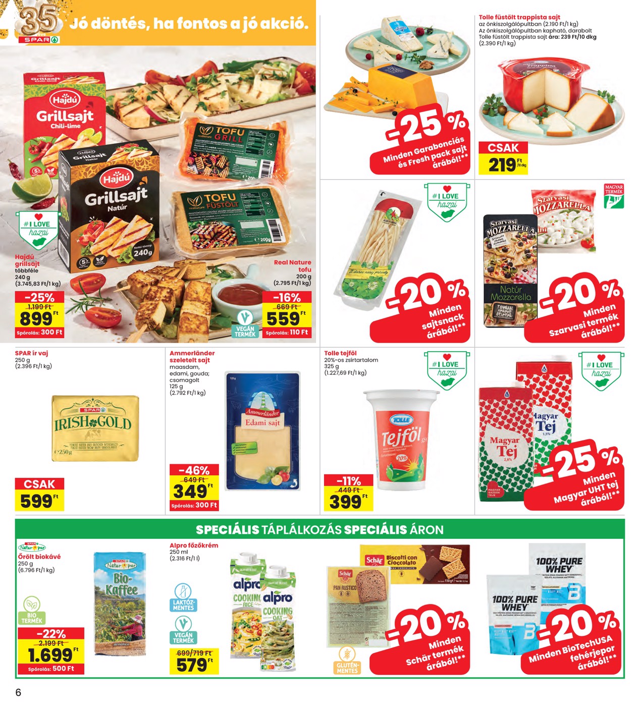 spar - INTERSPAR hirdetmény a következő hétre csütörtöktől 2026.07.02.-tól szerdától 2026.07.08.-ig - page: 6