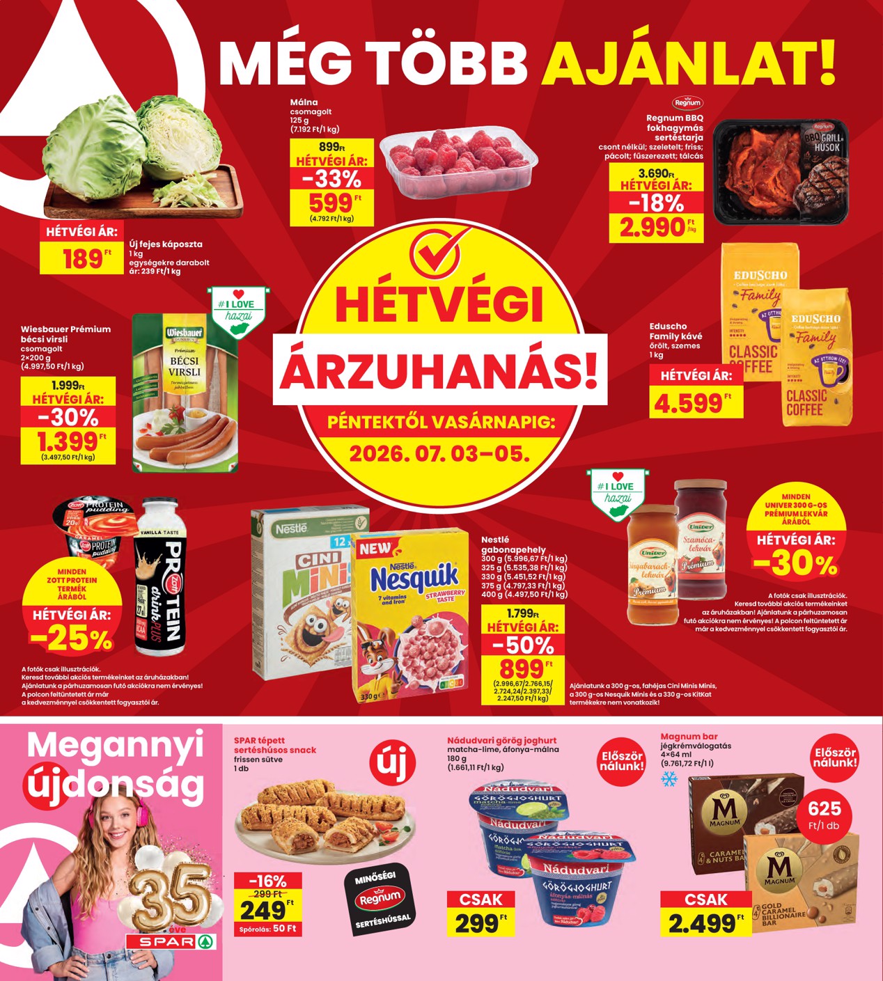 spar - INTERSPAR hirdetmény a következő hétre csütörtöktől 2026.07.02.-tól szerdától 2026.07.08.-ig - page: 20