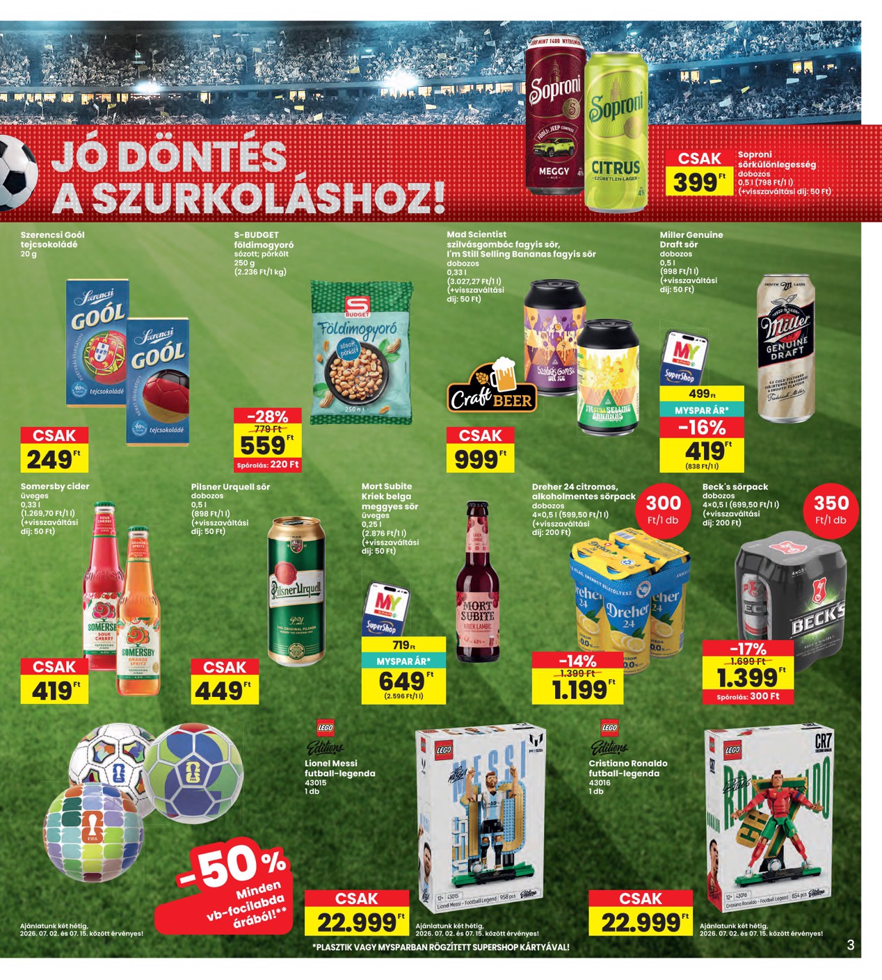 spar - INTERSPAR hirdetmény a következő hétre csütörtöktől 2026.07.02.-tól szerdától 2026.07.08.-ig - page: 3