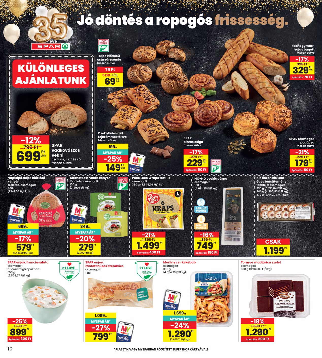 spar - INTERSPAR hirdetmény a következő hétre csütörtöktől 2026.07.02.-tól szerdától 2026.07.08.-ig - page: 10