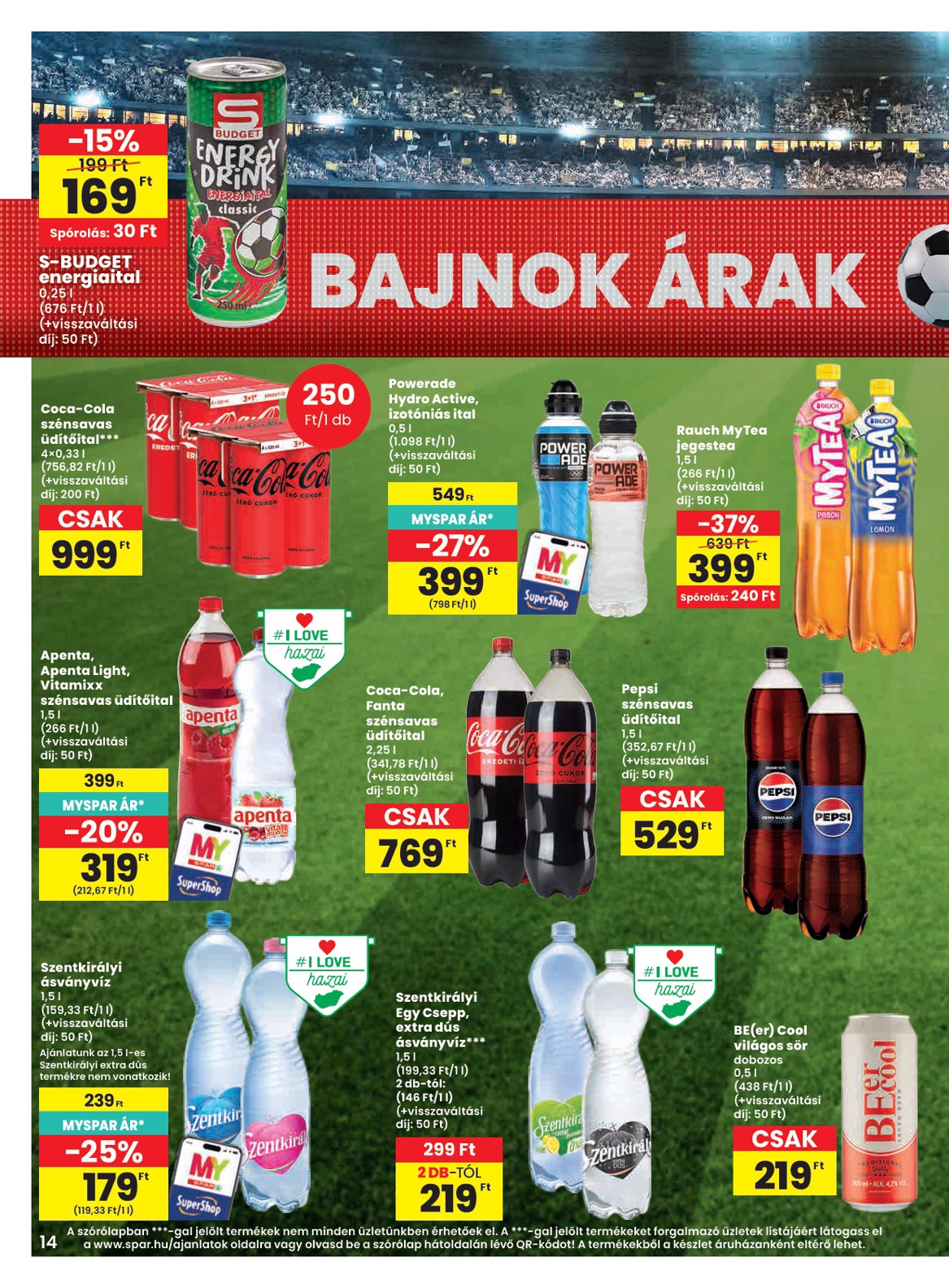 spar - SPAR hirdetmény a következő hétre csütörtöktől 2026.07.09.-tól szerdától 2026.07.15.-ig - page: 14