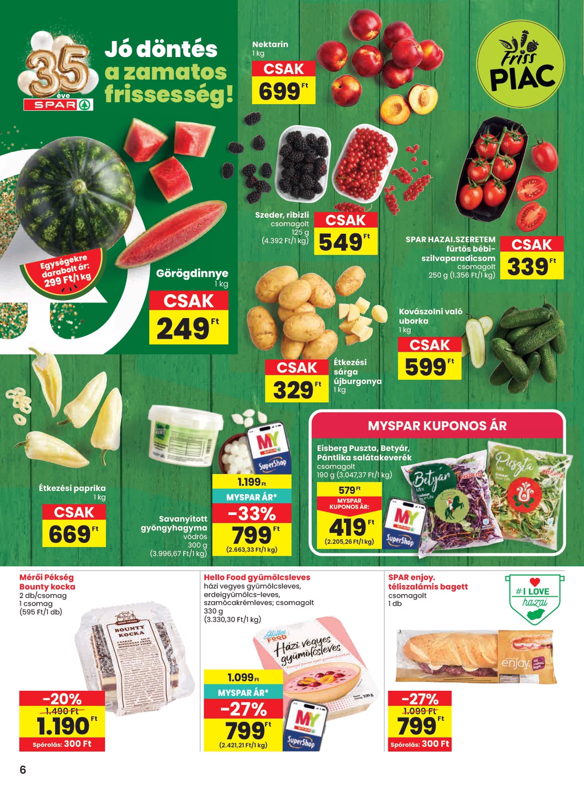 spar - SPAR hirdetmény a következő hétre csütörtöktől 2026.07.09.-tól szerdától 2026.07.15.-ig - page: 6