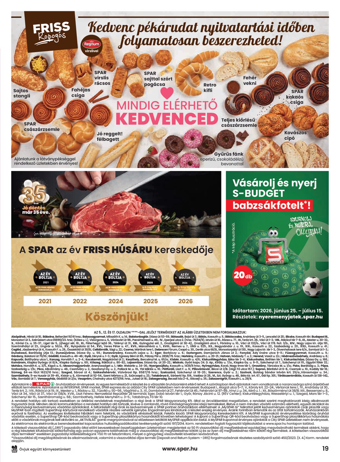 spar - SPAR hirdetmény a következő hétre csütörtöktől 2026.07.09.-tól szerdától 2026.07.15.-ig - page: 19