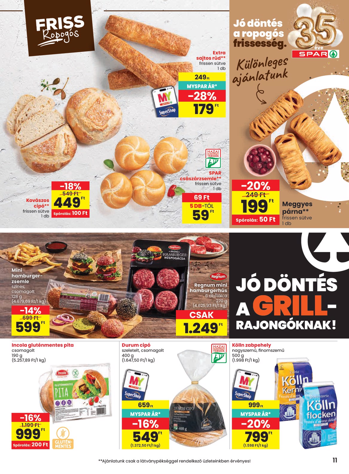 spar - SPAR hirdetmény a következő hétre csütörtöktől 2026.07.09.-tól szerdától 2026.07.15.-ig - page: 11