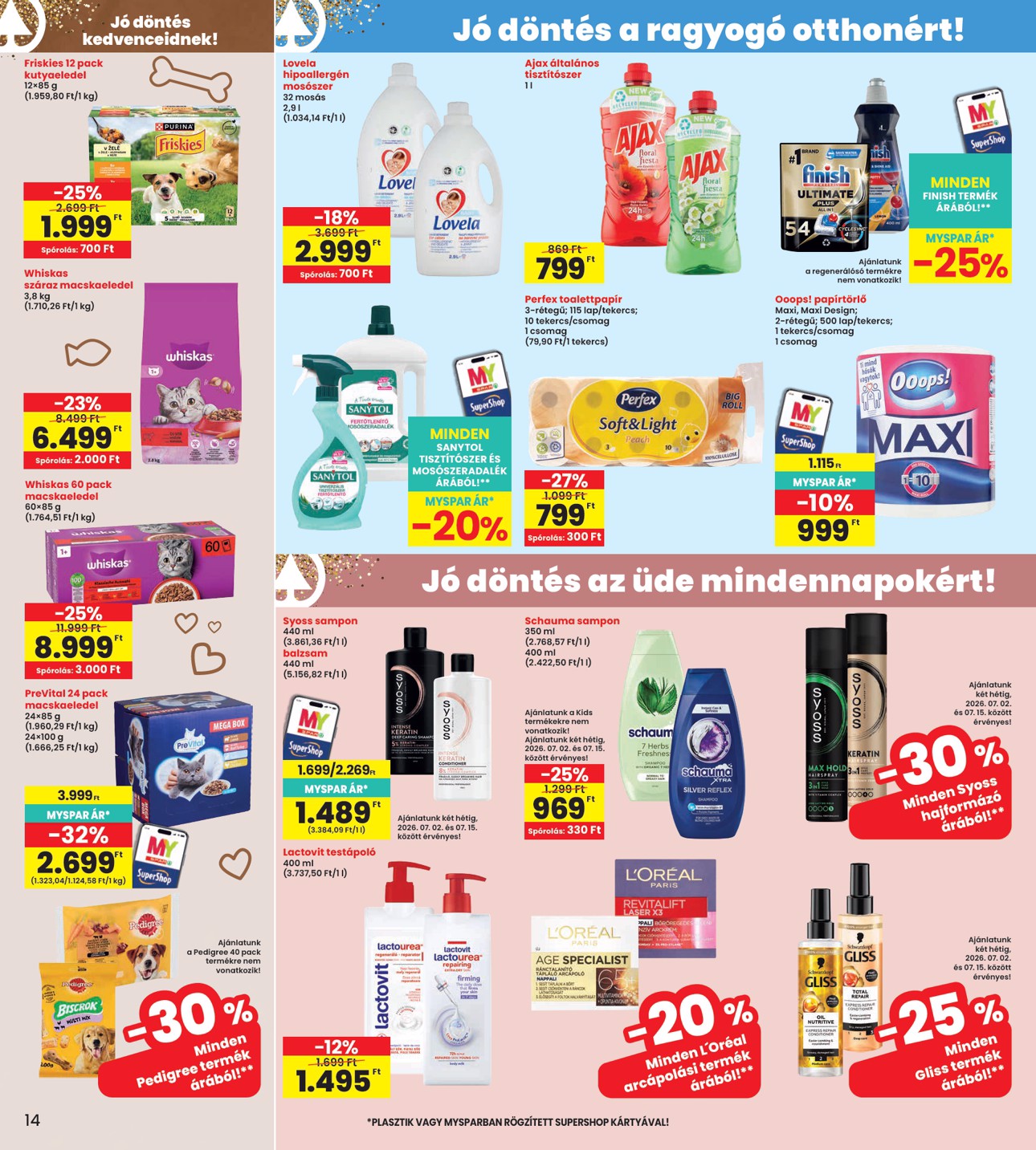 spar - INTERSPAR hirdetmény a következő hétre csütörtöktől 2026.07.09.-tól szerdától 2026.07.15.-ig - page: 14