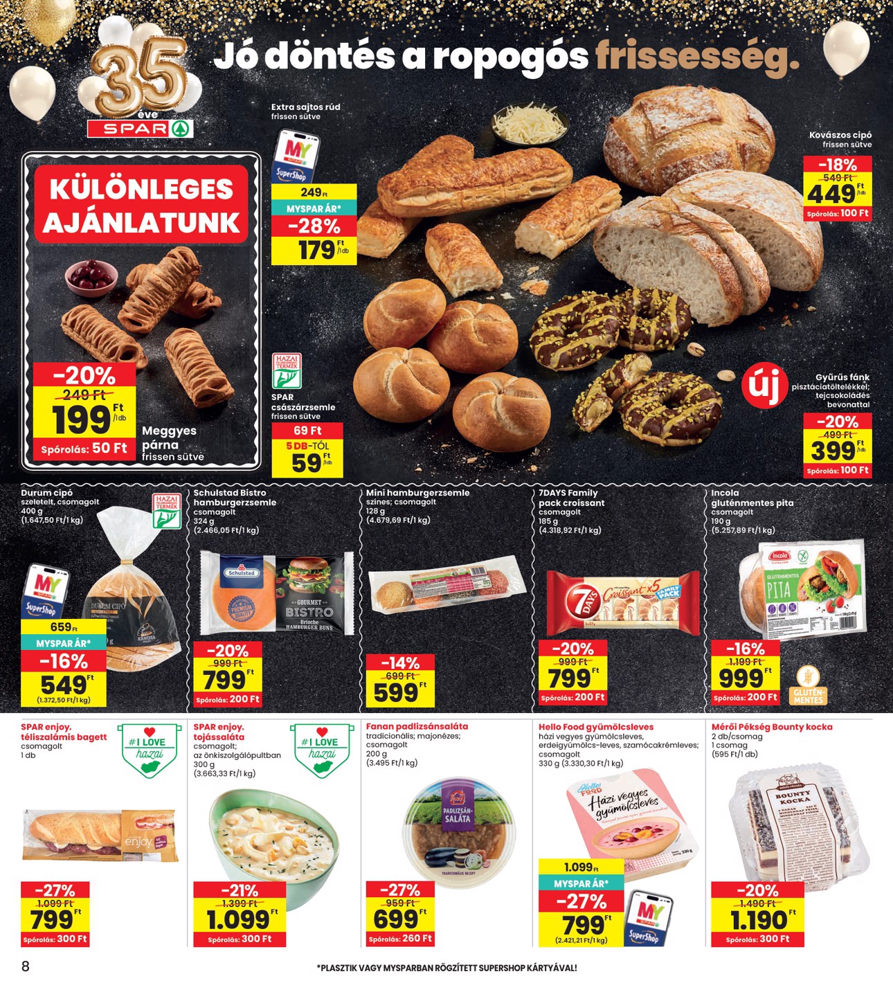spar - INTERSPAR hirdetmény a következő hétre csütörtöktől 2026.07.09.-tól szerdától 2026.07.15.-ig - page: 8