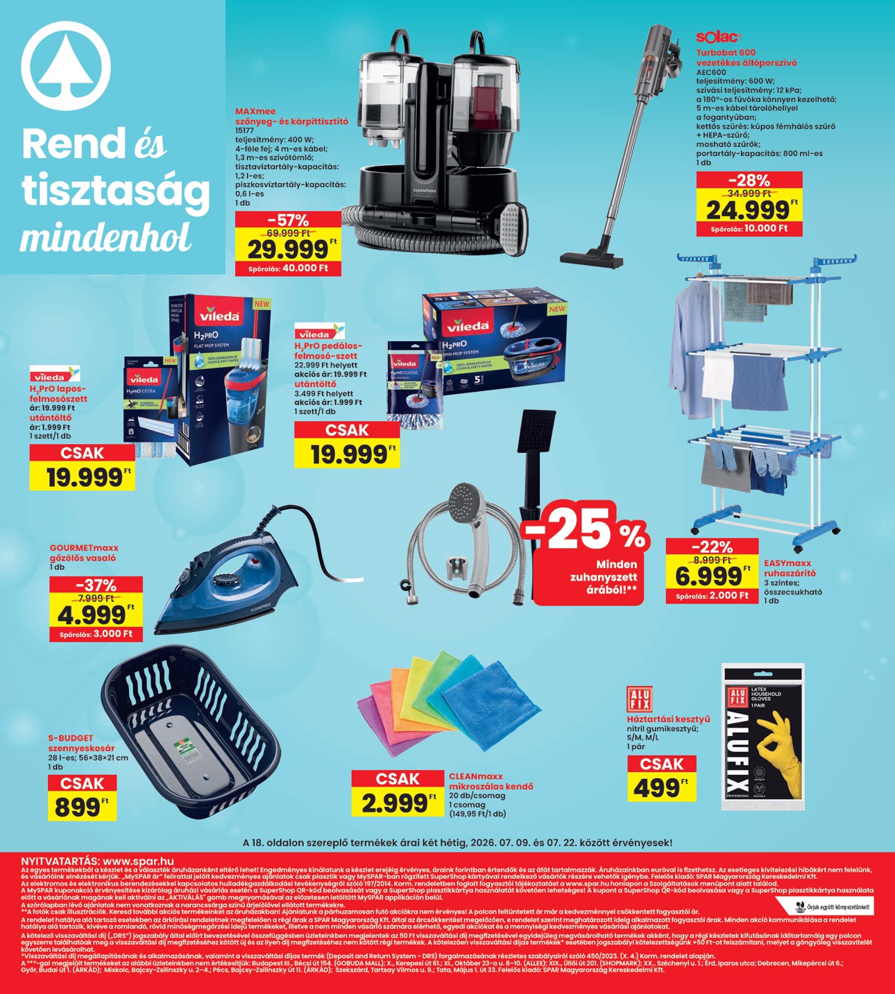 spar - INTERSPAR hirdetmény a következő hétre csütörtöktől 2026.07.09.-tól szerdától 2026.07.15.-ig - page: 18