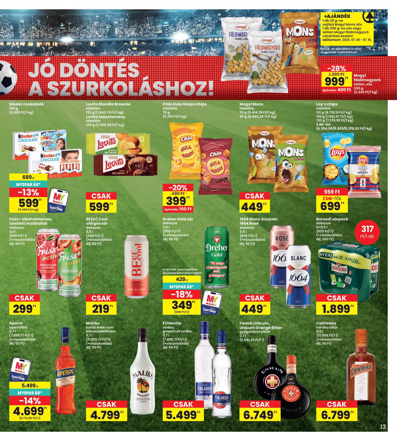 spar - INTERSPAR hirdetmény a következő hétre csütörtöktől 2026.07.09.-tól szerdától 2026.07.15.-ig - page: 13