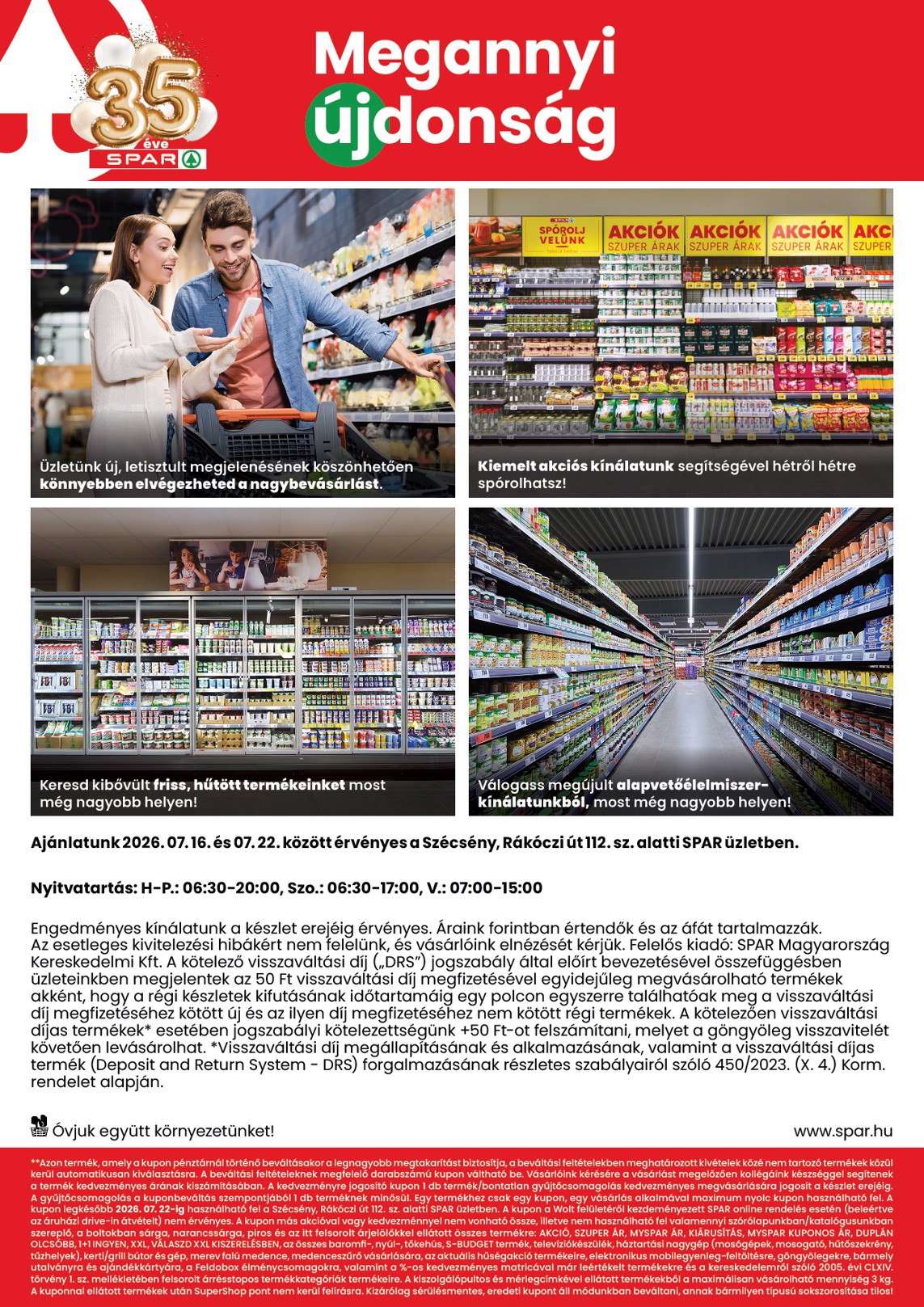 spar - SPAR - Szécsény hirdetmény a következő hétre csütörtöktől 2026.07.16.-tól szerdától 2026.07.22.-ig - page: 2