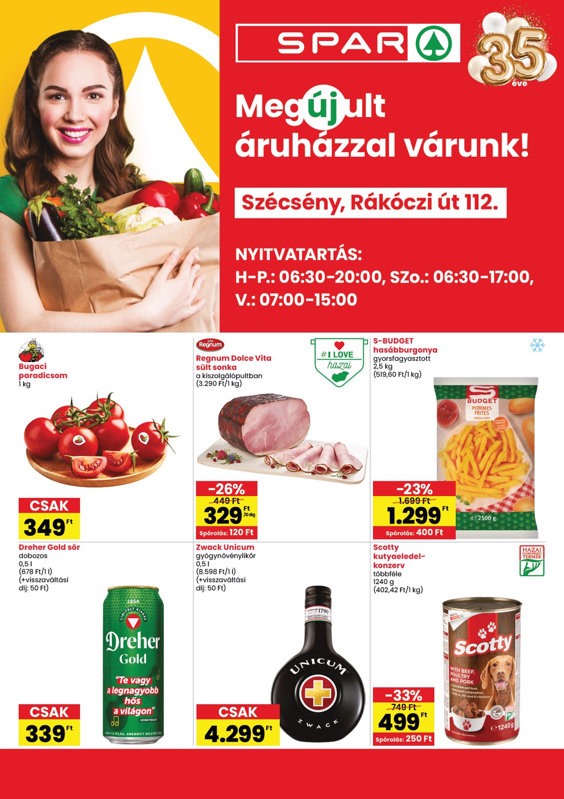 spar - SPAR - Szécsény hirdetmény a következő hétre csütörtöktől 2026.07.16.-tól szerdától 2026.07.22.-ig