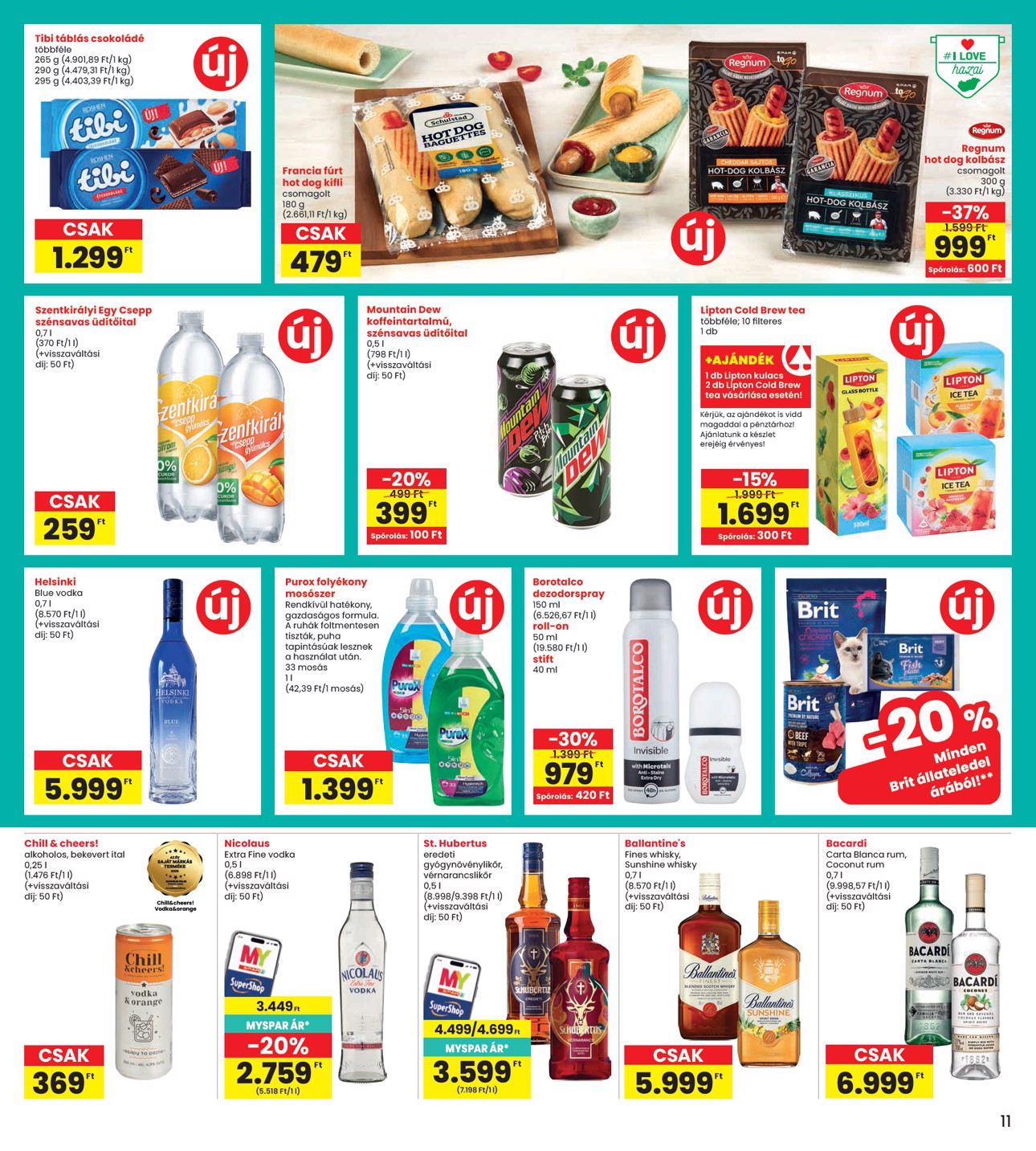 spar - INTERSPAR hirdetmény a következő hétre csütörtöktől 2026.07.16.-tól szerdától 2026.07.22.-ig - page: 11
