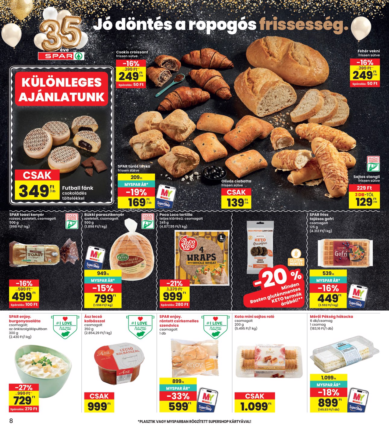 spar - INTERSPAR hirdetmény a következő hétre csütörtöktől 2026.07.16.-tól szerdától 2026.07.22.-ig - page: 8