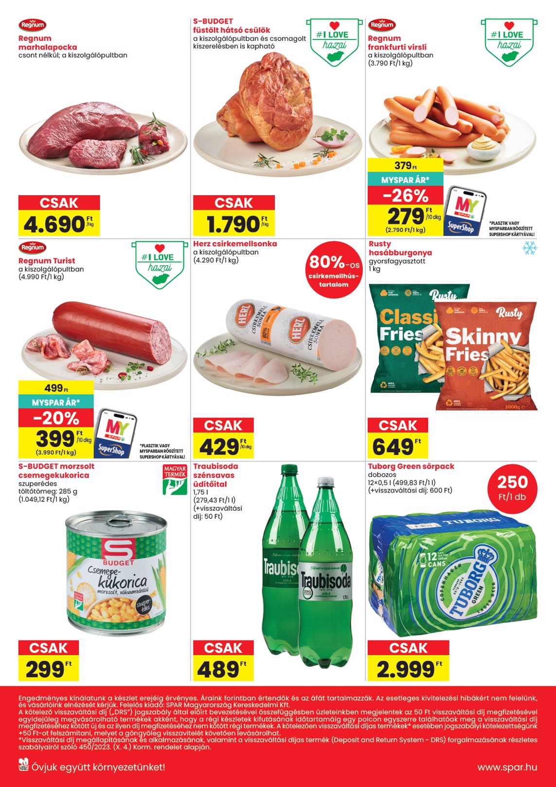 spar - SPAR - Market Bak, Nagykapornak, Zalalövő hirdetmény a következő hétre csütörtöktől 2026.07.16.-tól szerdától 2026.07.22.-ig - page: 2