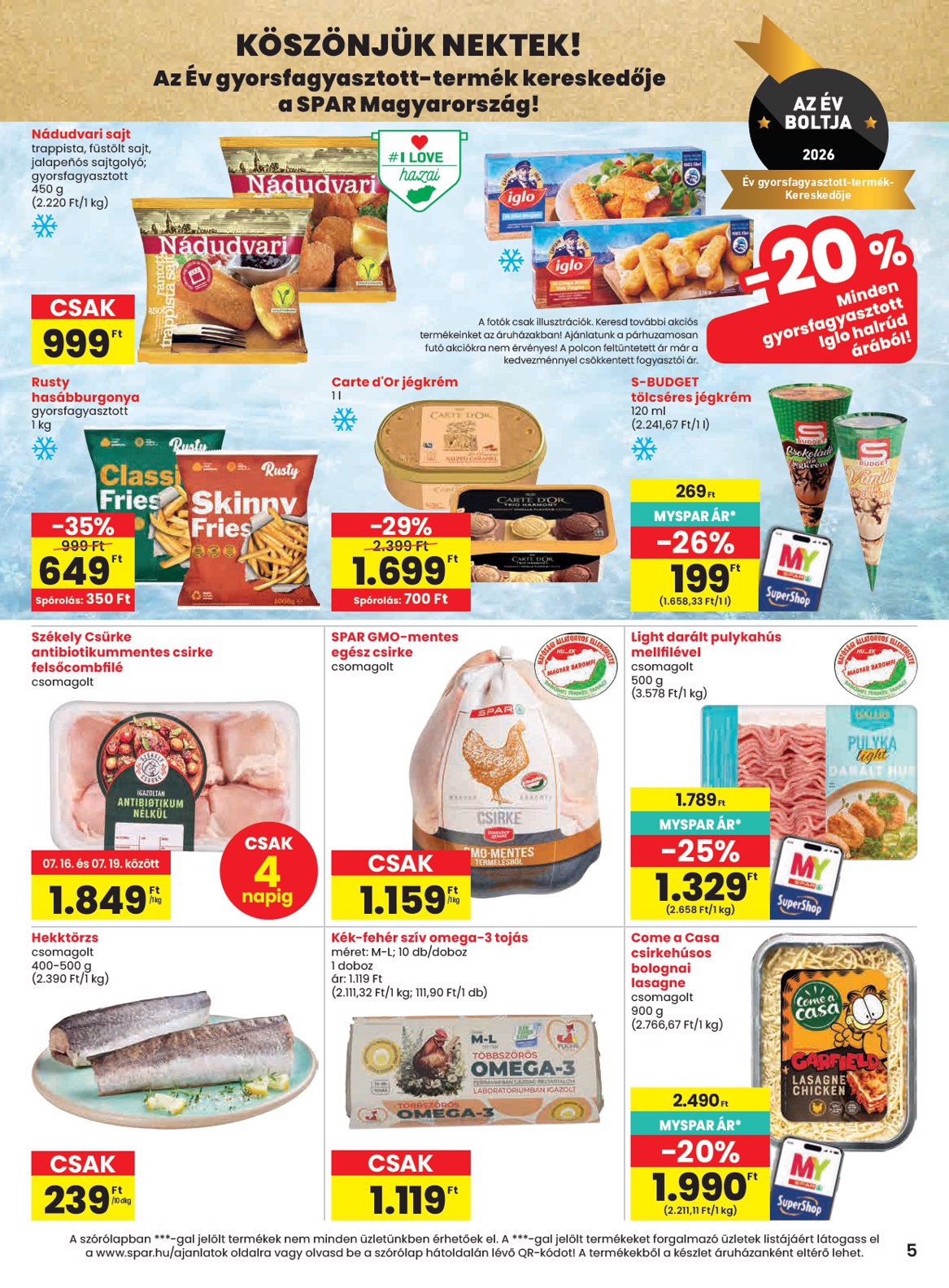 spar - SPAR hirdetmény a következő hétre csütörtöktől 2026.07.16.-tól szerdától 2026.07.22.-ig - page: 5