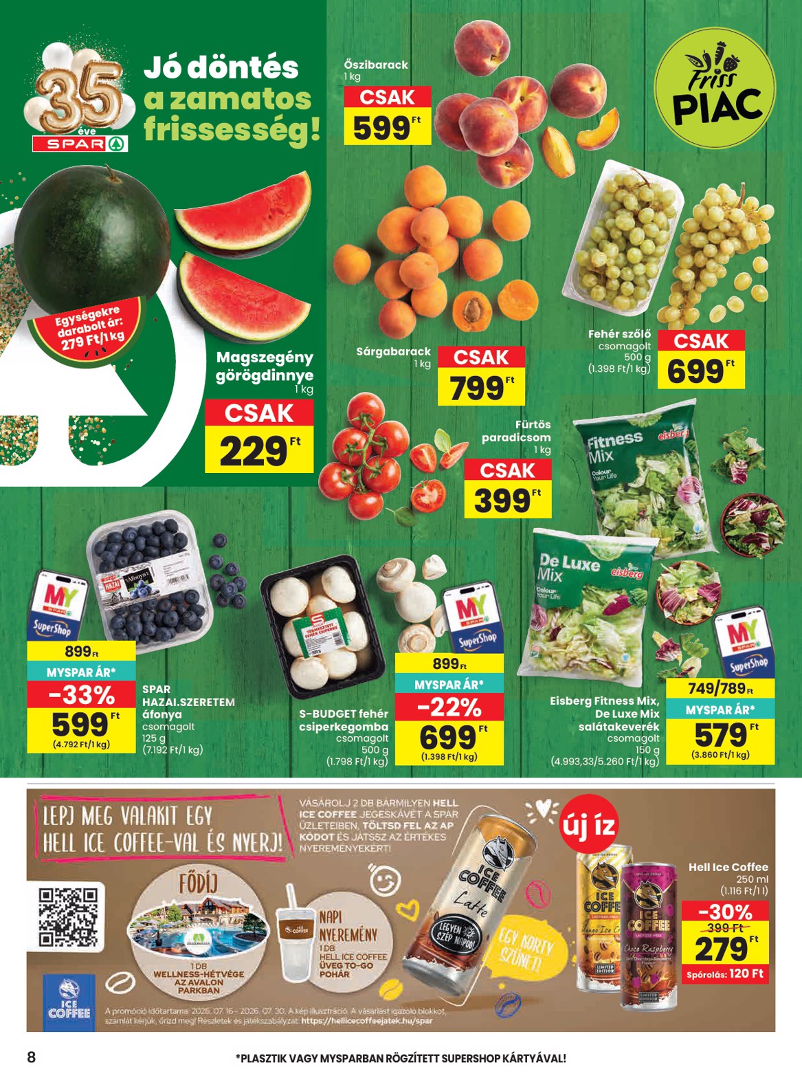 spar - SPAR hirdetmény a következő hétre csütörtöktől 2026.07.16.-tól szerdától 2026.07.22.-ig - page: 8