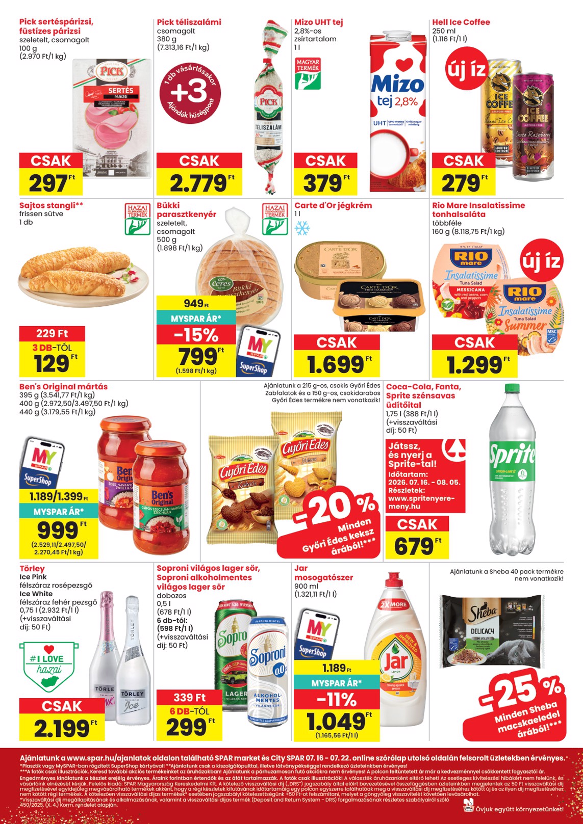 spar - SPAR - Market, City hirdetmény a következő hétre csütörtöktől 2026.07.16.-tól szerdától 2026.07.22.-ig - page: 2