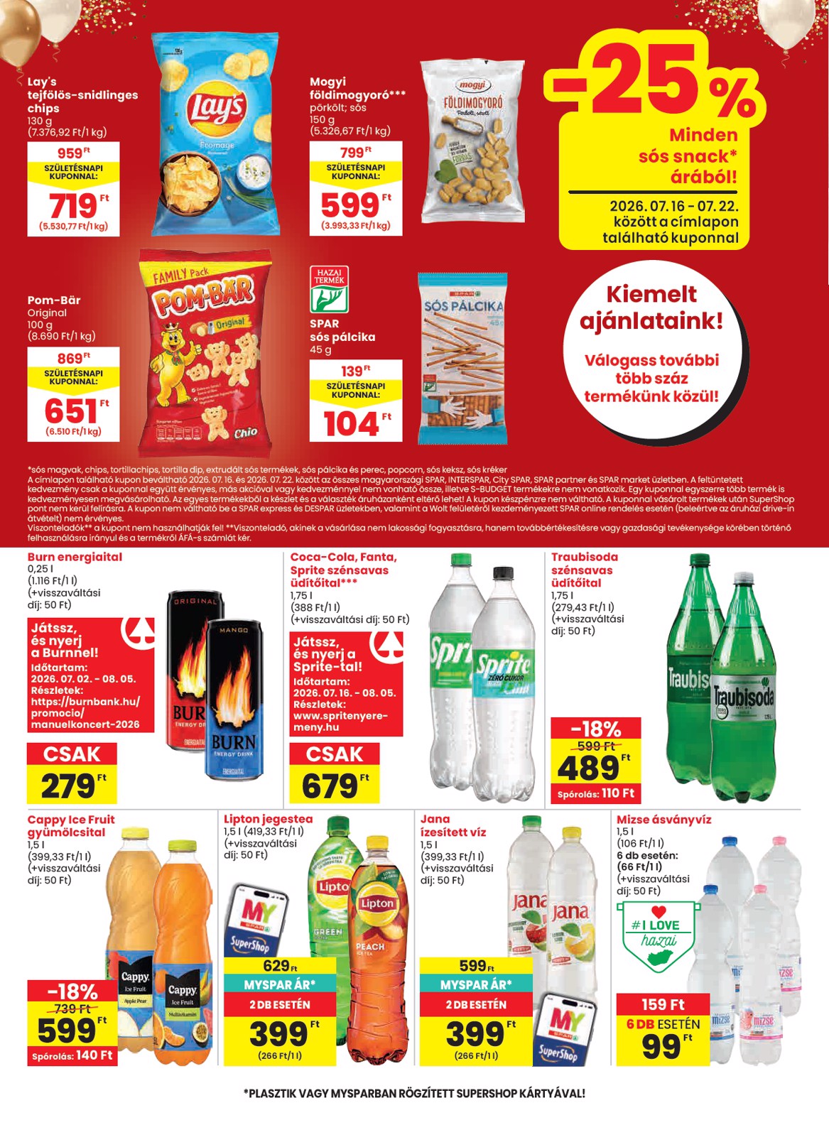 spar - Aktuális SPAR szórólap érvényes csütörtöktől 2026.07.16.-től szerdától 2026.07.22.-ig - page: 30