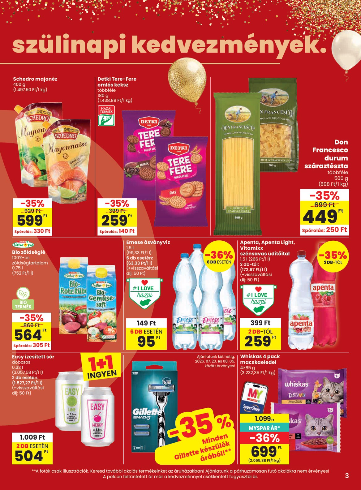 spar - SPAR hirdetmény a következő hétre csütörtöktől 2026.07.23.-tól szerdától 2026.07.29.-ig - page: 3