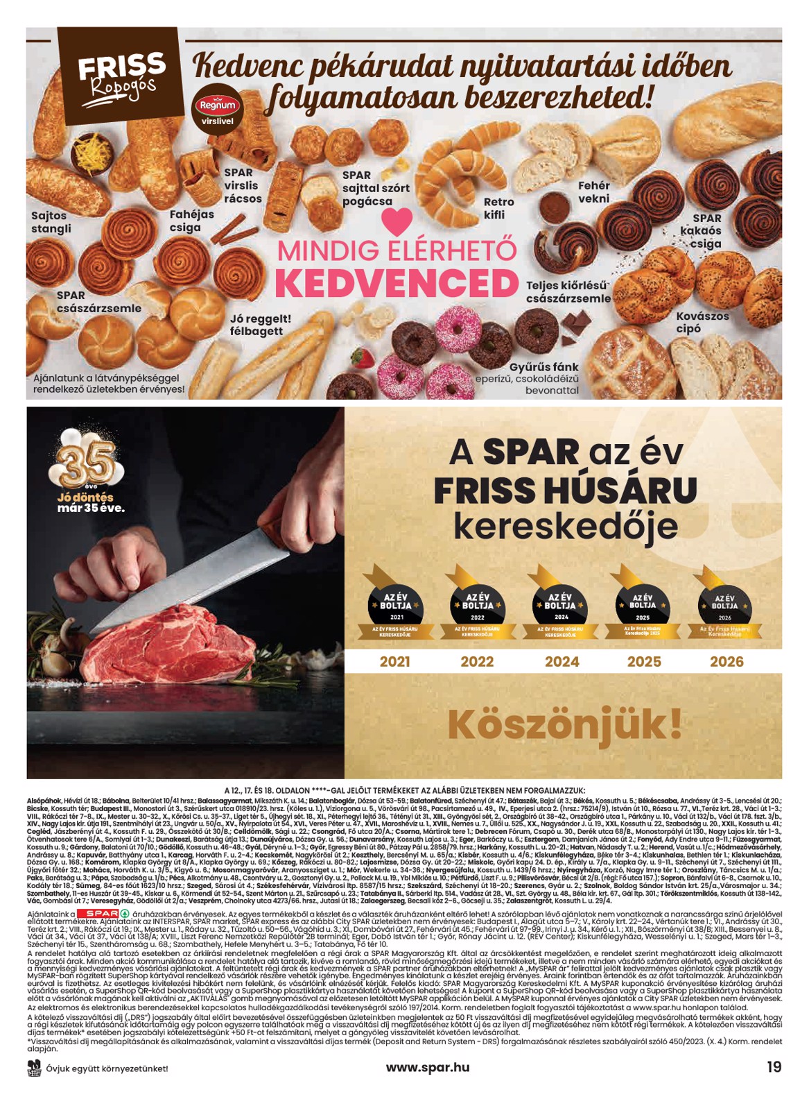spar - SPAR hirdetmény a következő hétre csütörtöktől 2026.07.30.-tól szerdától 2026.08.05.-ig - page: 19