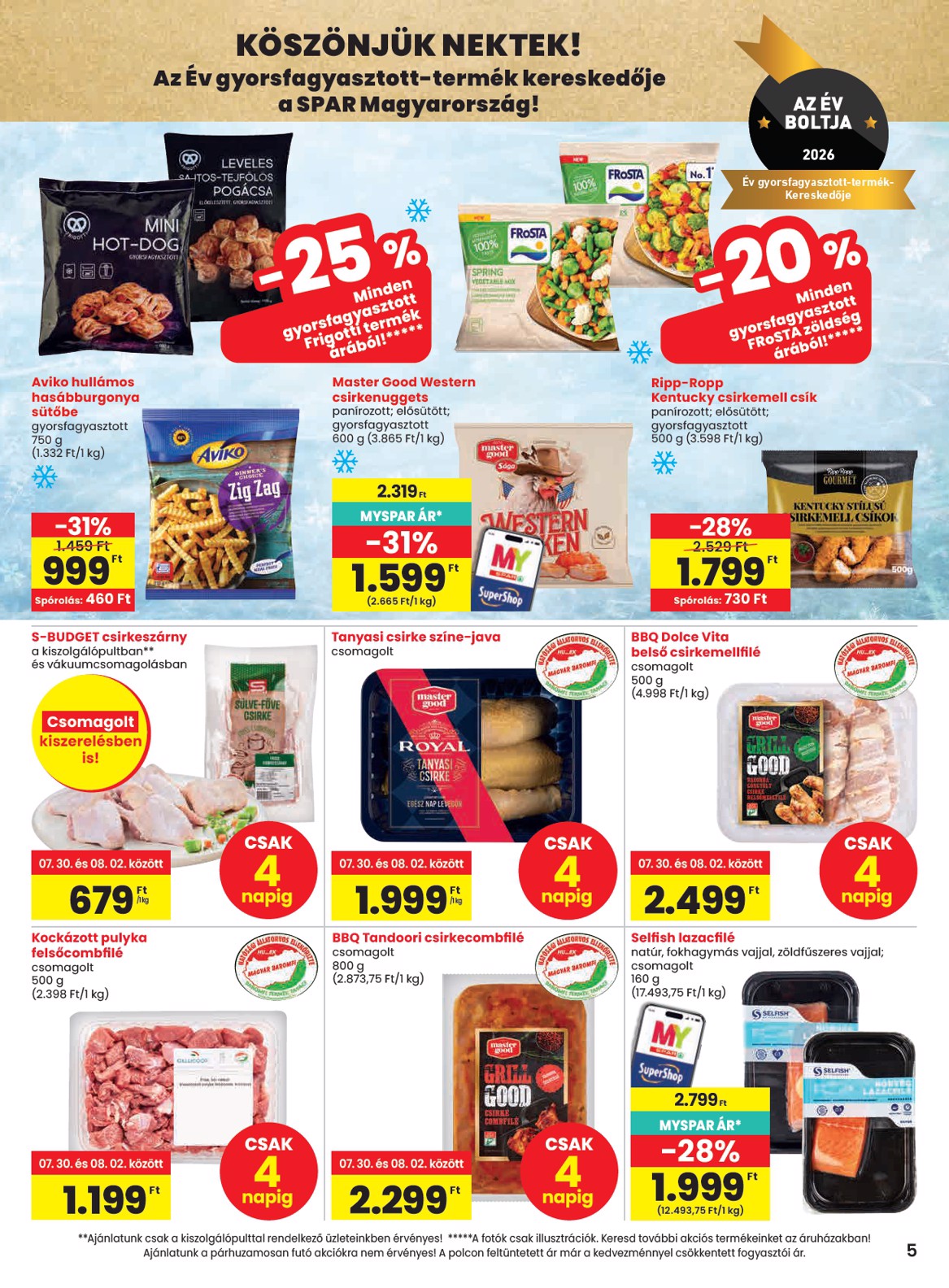 spar - SPAR hirdetmény a következő hétre csütörtöktől 2026.07.30.-tól szerdától 2026.08.05.-ig - page: 5