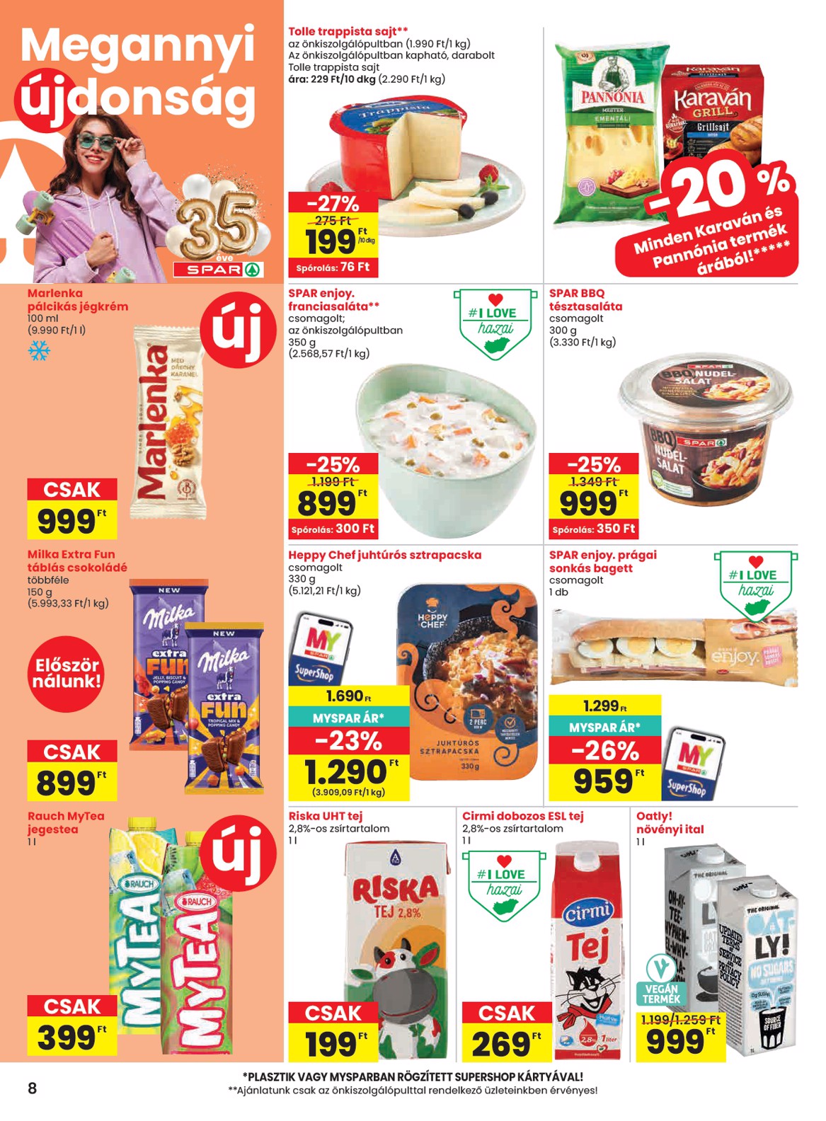 spar - SPAR hirdetmény a következő hétre csütörtöktől 2026.07.30.-tól szerdától 2026.08.05.-ig - page: 8