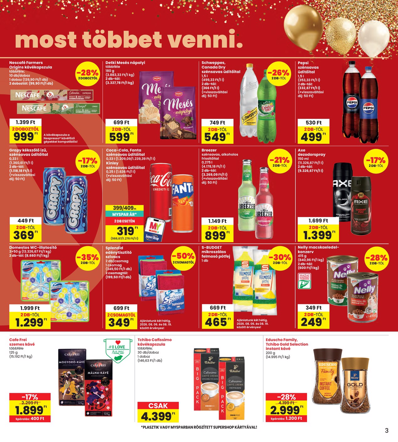 spar - INTERSPAR hirdetmény a következő hétre csütörtöktől 2026.08.06.-tól szerdától 2026.08.12.-ig - page: 3