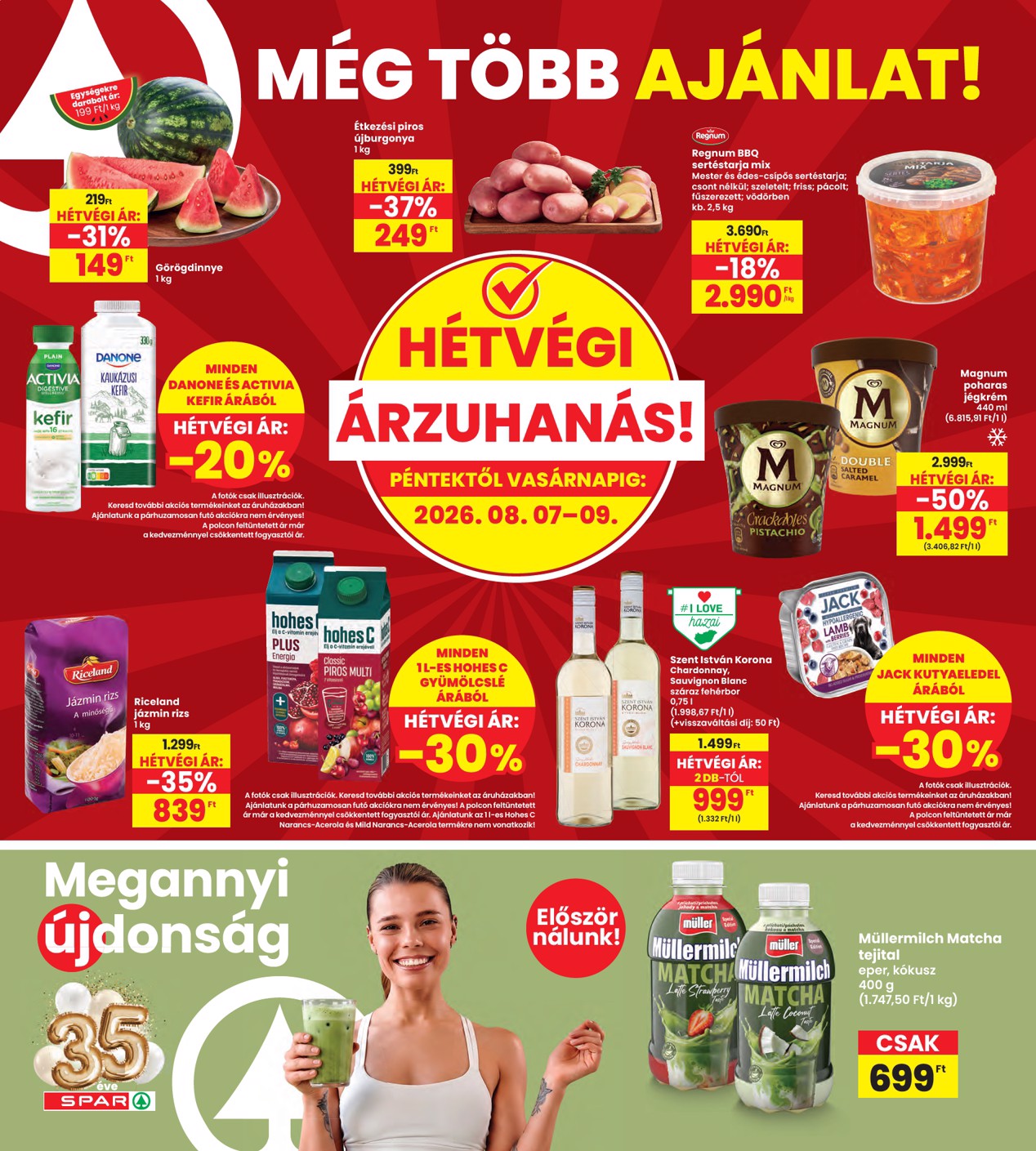 spar - INTERSPAR hirdetmény a következő hétre csütörtöktől 2026.08.06.-tól szerdától 2026.08.12.-ig - page: 20