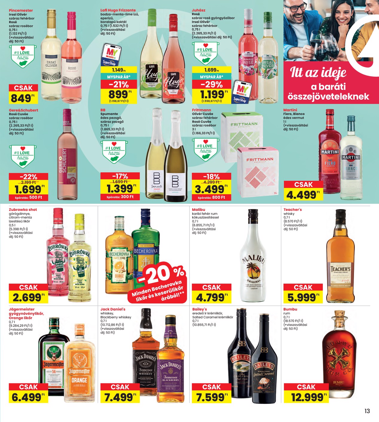 spar - INTERSPAR hirdetmény a következő hétre csütörtöktől 2026.08.06.-tól szerdától 2026.08.12.-ig - page: 13