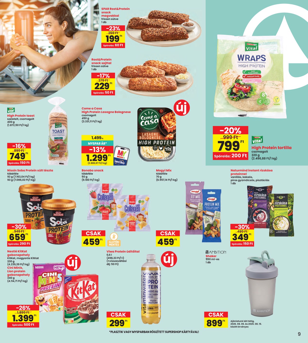 spar - INTERSPAR hirdetmény a következő hétre csütörtöktől 2026.08.06.-tól szerdától 2026.08.12.-ig - page: 9