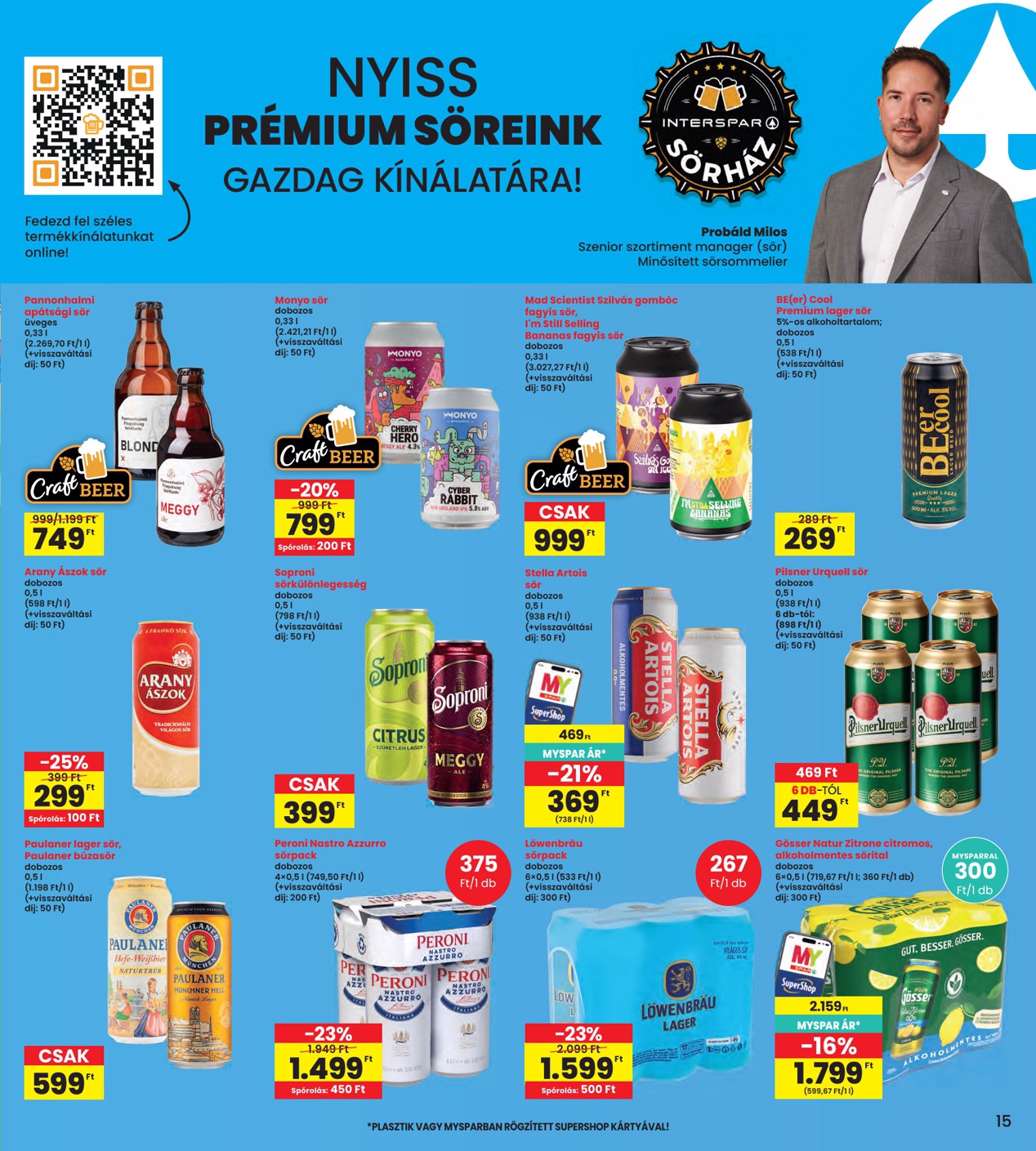 spar - INTERSPAR hirdetmény a következő hétre csütörtöktől 2026.08.06.-tól szerdától 2026.08.12.-ig - page: 15