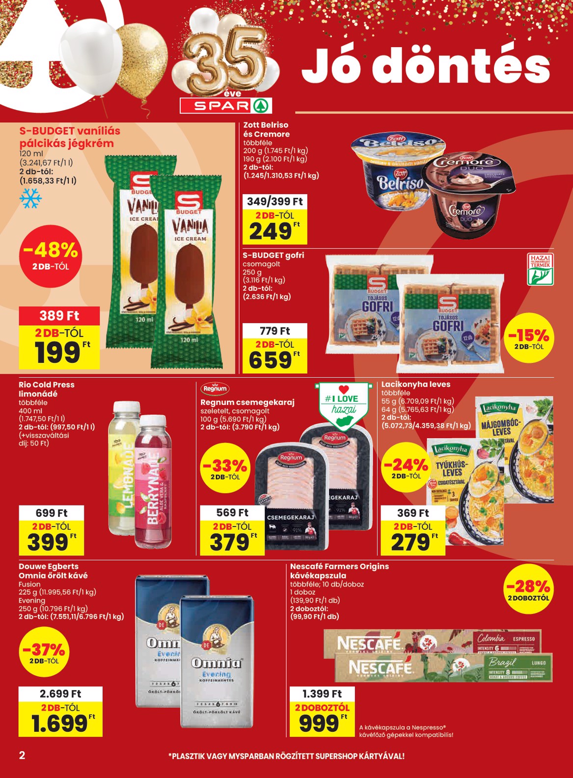 spar - SPAR hirdetmény a következő hétre csütörtöktől 2026.08.06.-tól szerdától 2026.08.12.-ig - page: 2