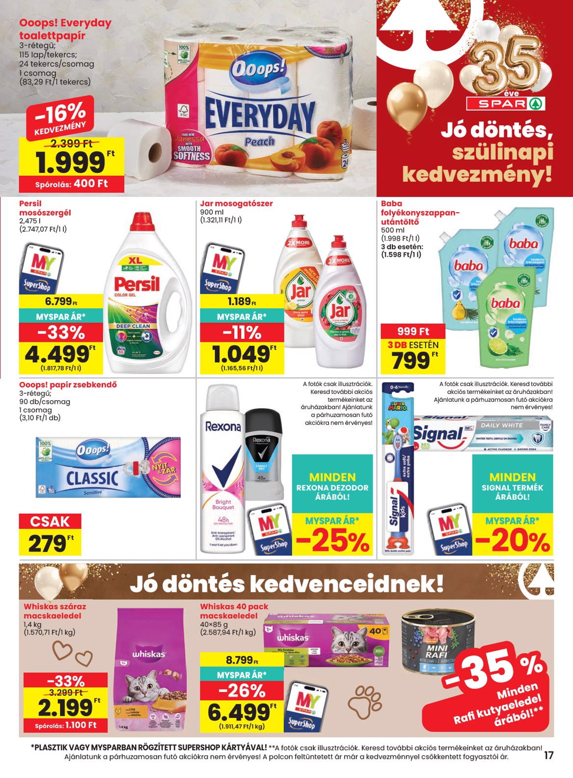 spar - SPAR hirdetmény a következő hétre csütörtöktől 2026.08.13.-tól szerdától 2026.08.19.-ig - page: 17