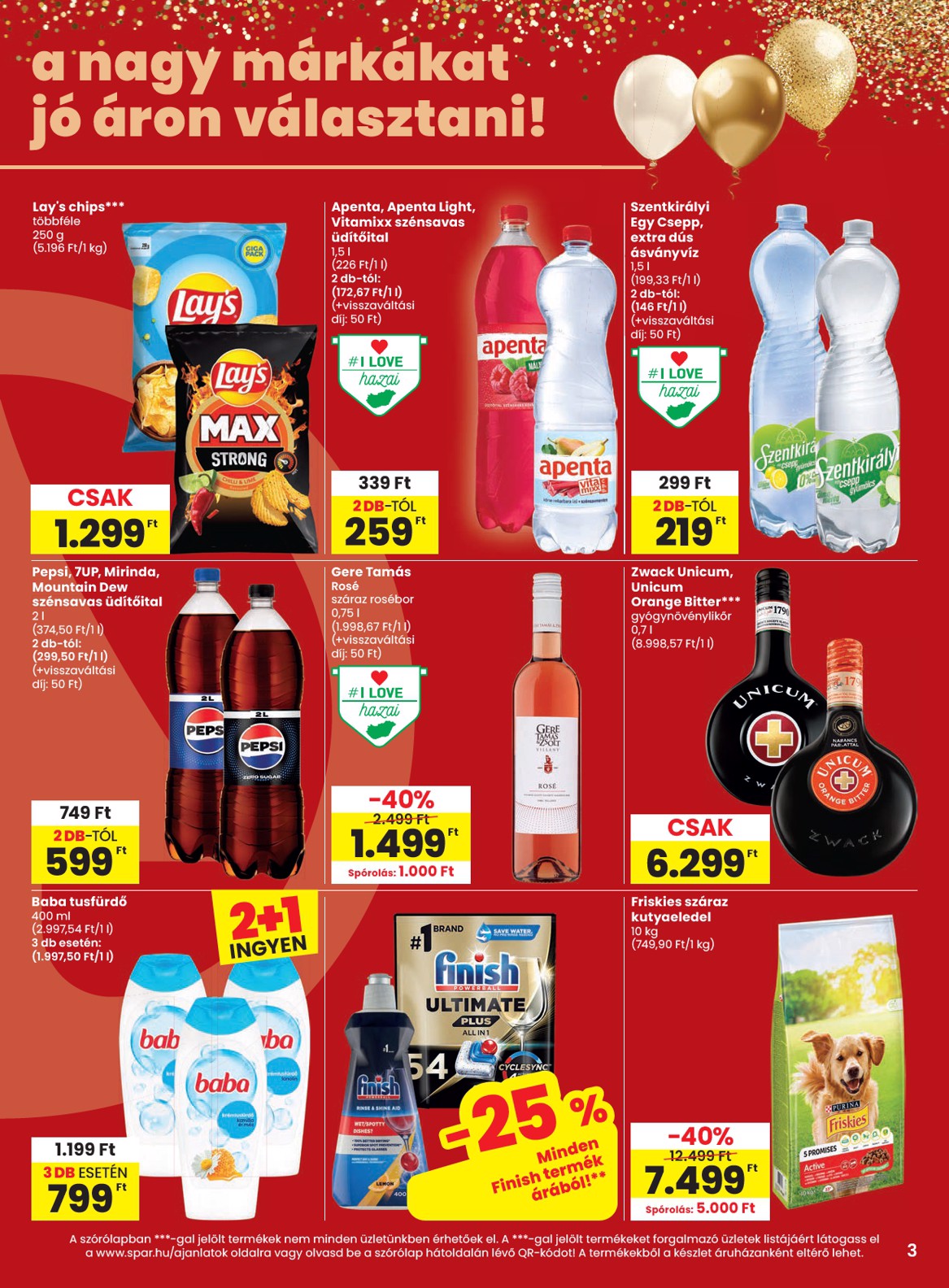 spar - SPAR hirdetmény a következő hétre csütörtöktől 2026.08.13.-tól szerdától 2026.08.19.-ig - page: 3