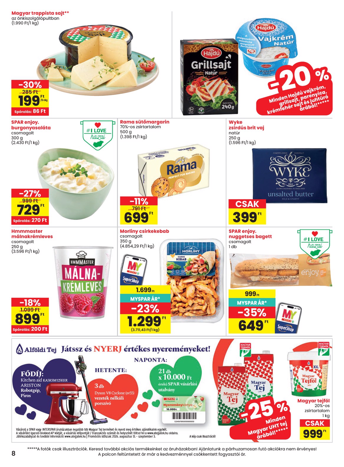 spar - SPAR hirdetmény a következő hétre csütörtöktől 2026.08.13.-tól szerdától 2026.08.19.-ig - page: 8