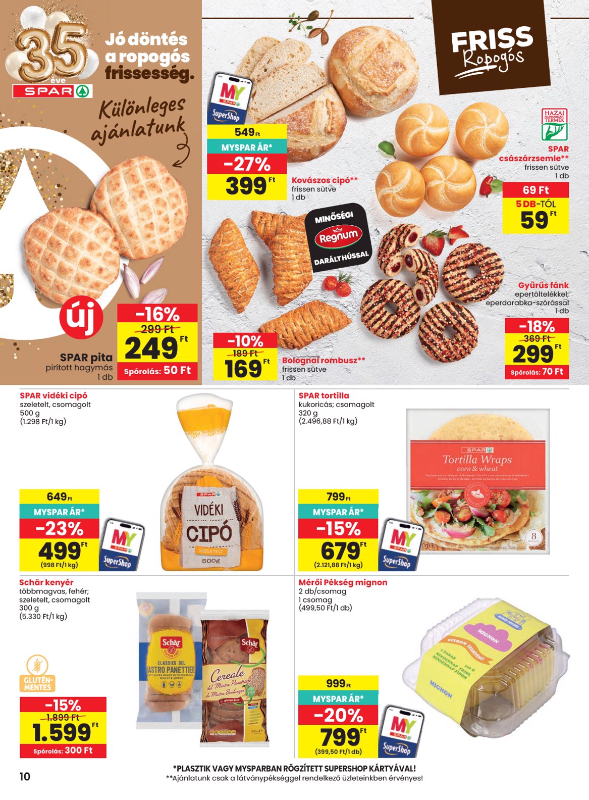 spar - SPAR hirdetmény a következő hétre csütörtöktől 2026.08.13.-tól szerdától 2026.08.19.-ig - page: 10