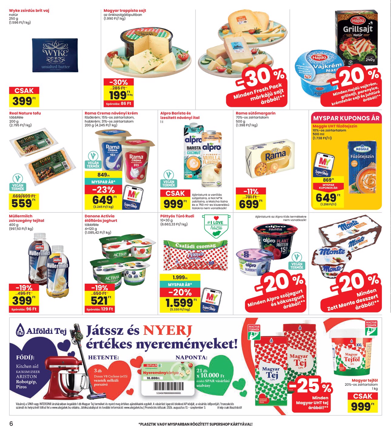 spar - INTERSPAR hirdetmény a következő hétre csütörtöktől 2026.08.13.-tól szerdától 2026.08.19.-ig - page: 6