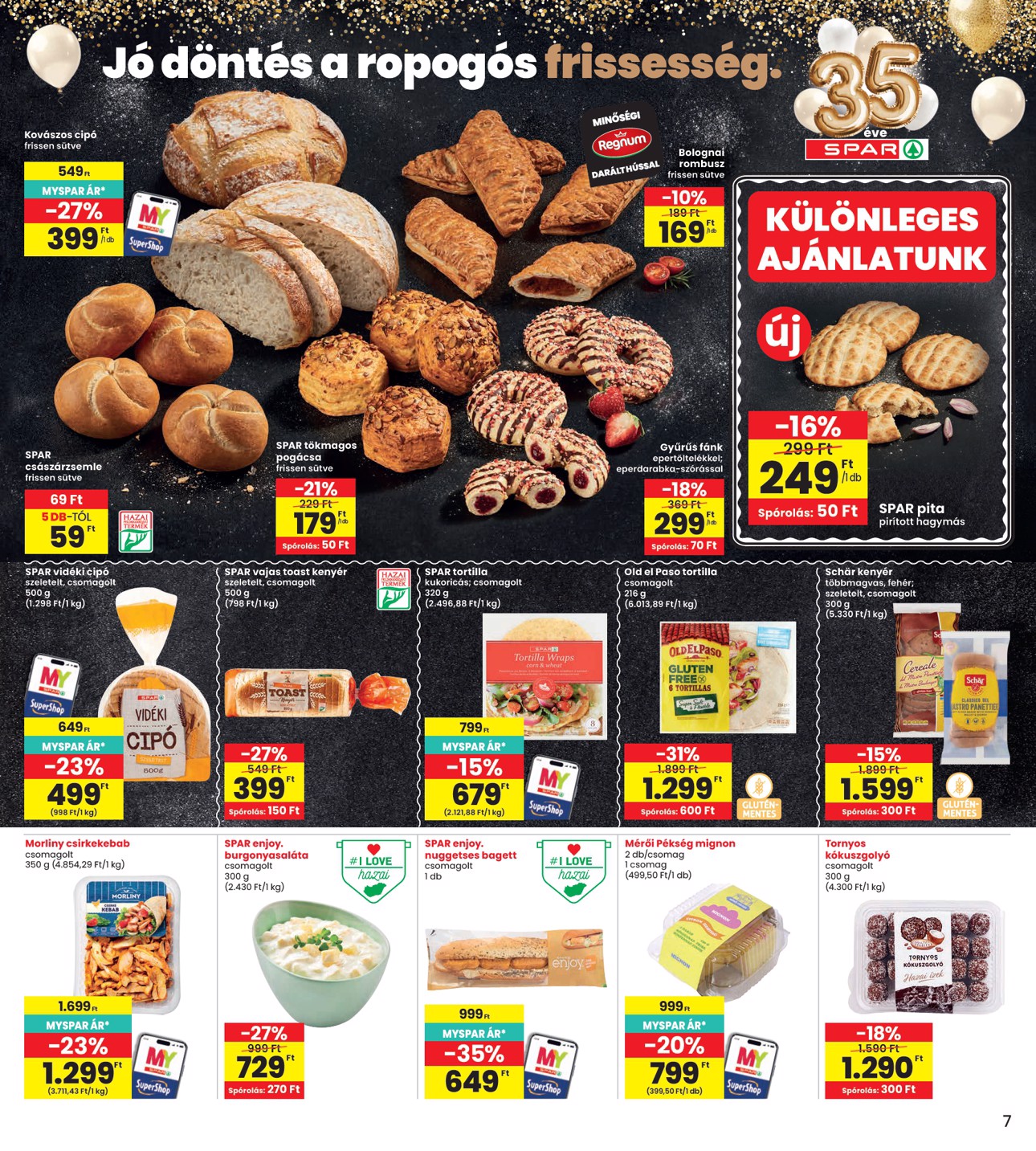 spar - INTERSPAR hirdetmény a következő hétre csütörtöktől 2026.08.13.-tól szerdától 2026.08.19.-ig - page: 7